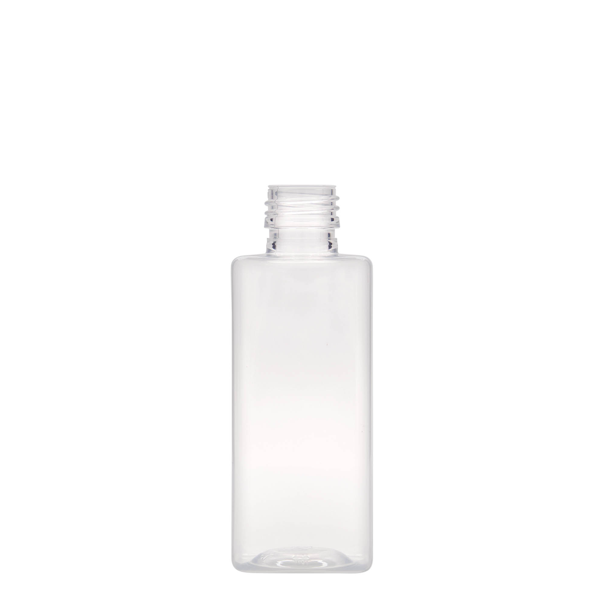250 ml butelka PET „Karl”, kwadratowa, tworzywo sztuczne, gwint: PP 28