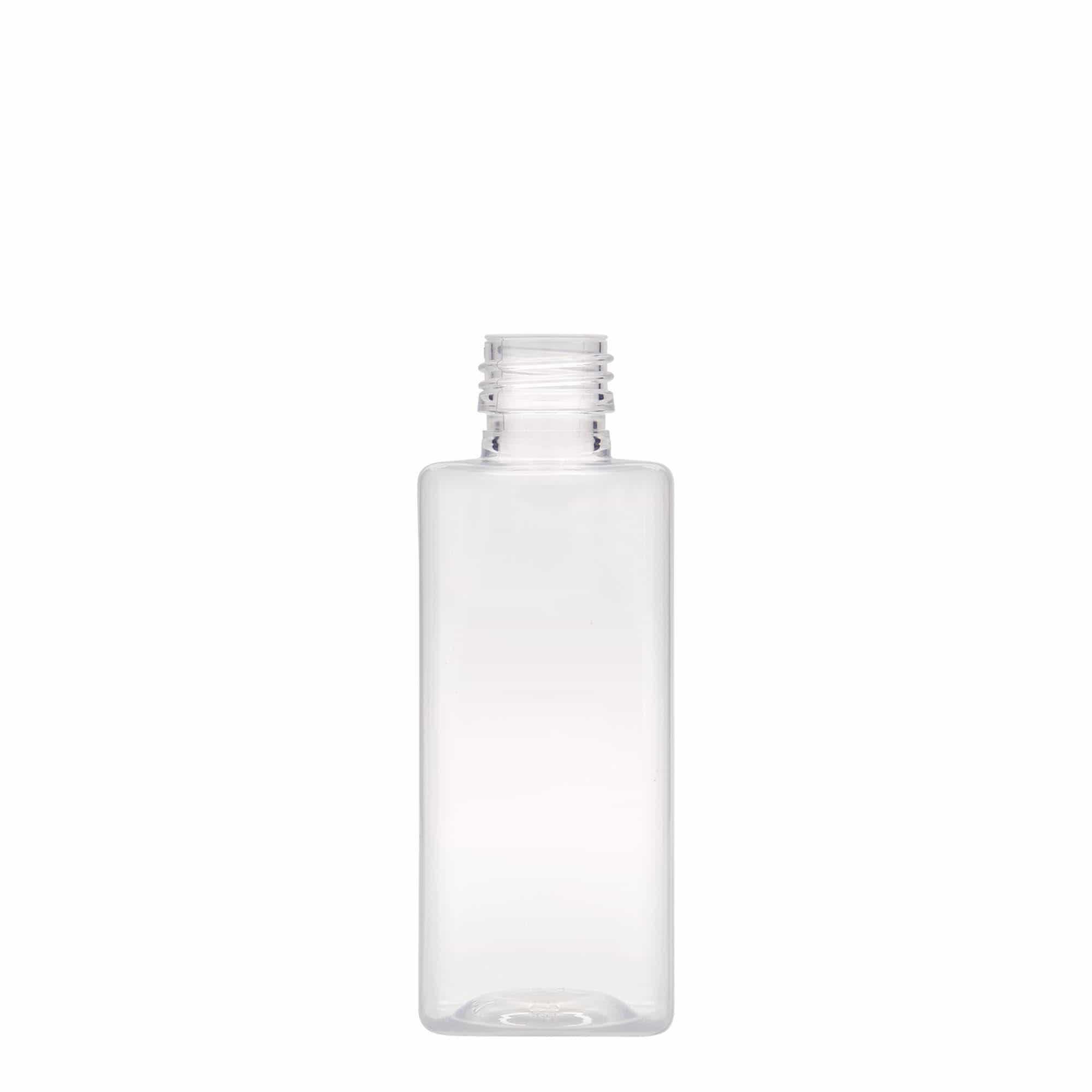 250 ml butelka PET „Karl”, kwadratowa, tworzywo sztuczne, gwint: PP 28