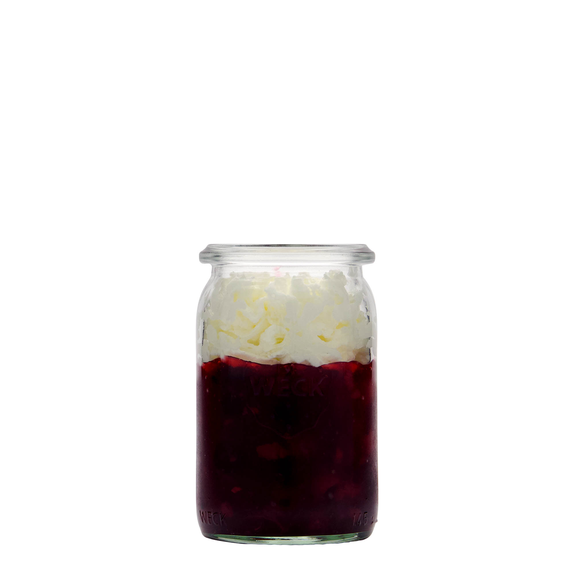 145 ml szklany cylindryczny słoik WECK, wylot: zaokrąglona krawędź 145 ml szklany cylindryczny słoik WECK, wylot: zaokrąglona krawędź
