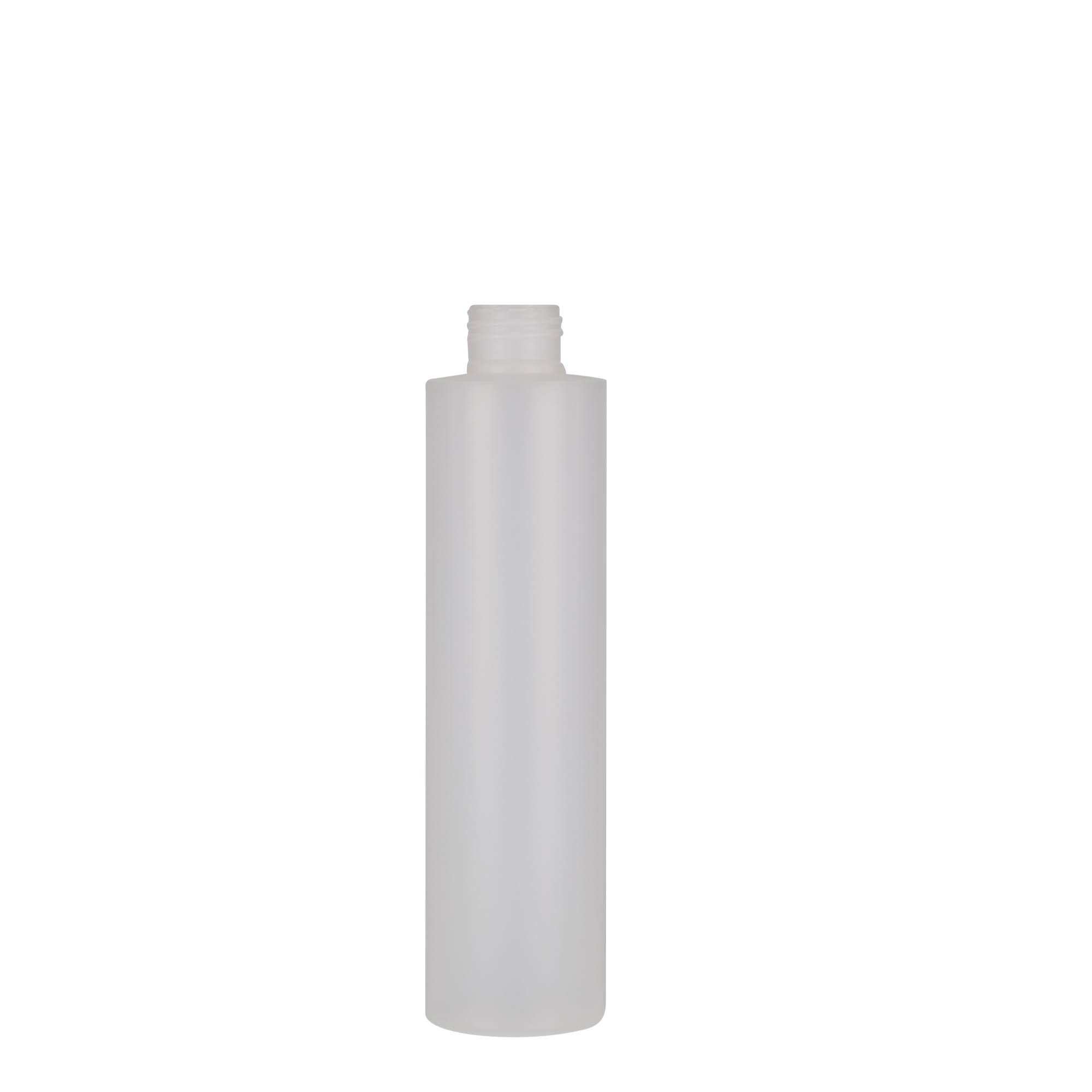 200 ml butelka plastikowa 'Pipe', HDPE, naturalna, gwint: 24/410