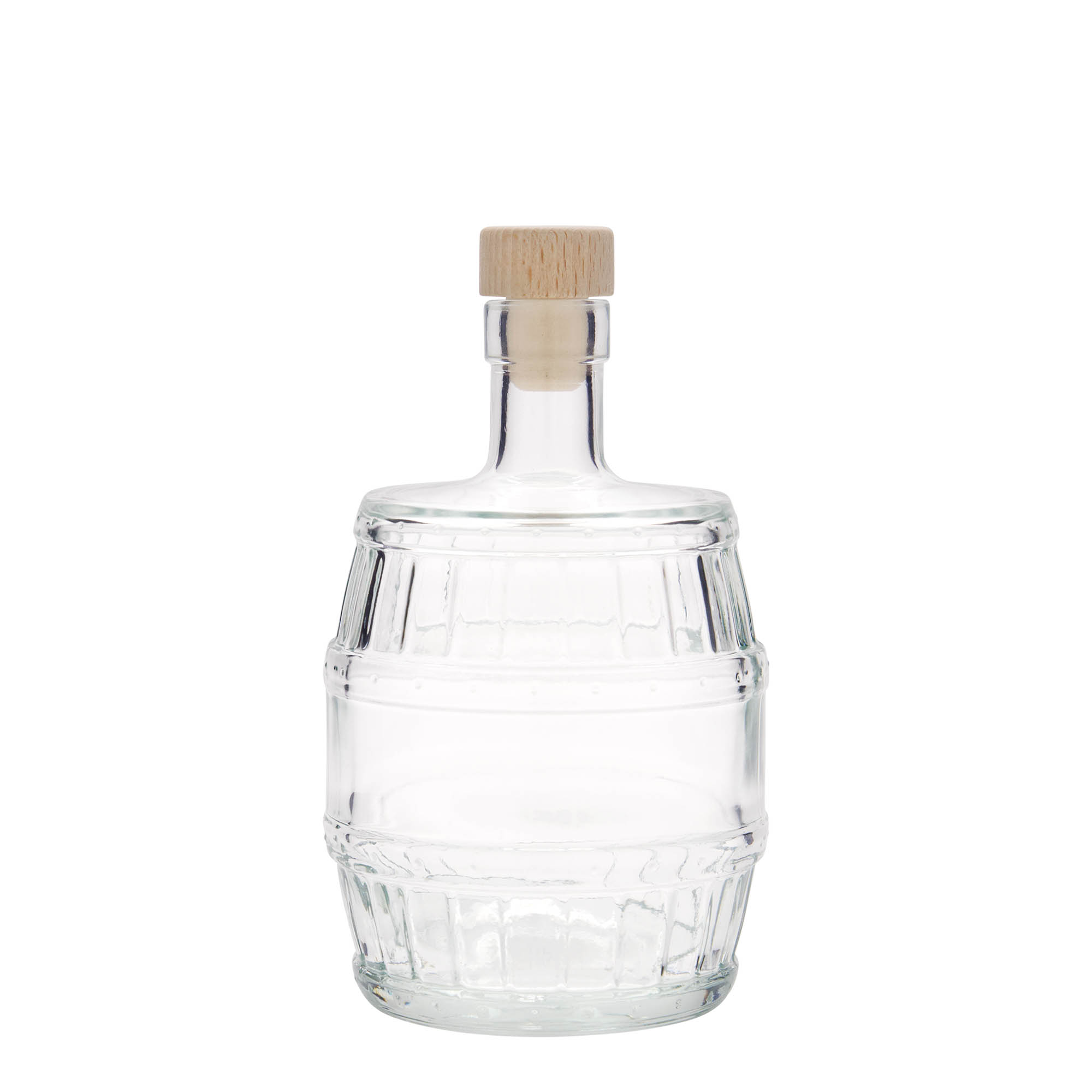 500 ml butelka szklana „beczka”, otwór: korek 500 ml butelka szklana „beczka”, otwór: korek
