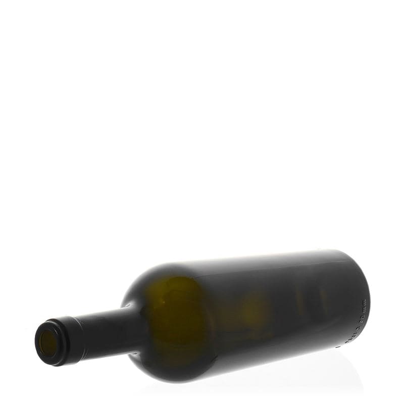 750 ml butelka na wino 'Imperiale', antyczny zielony, szyjka: korek