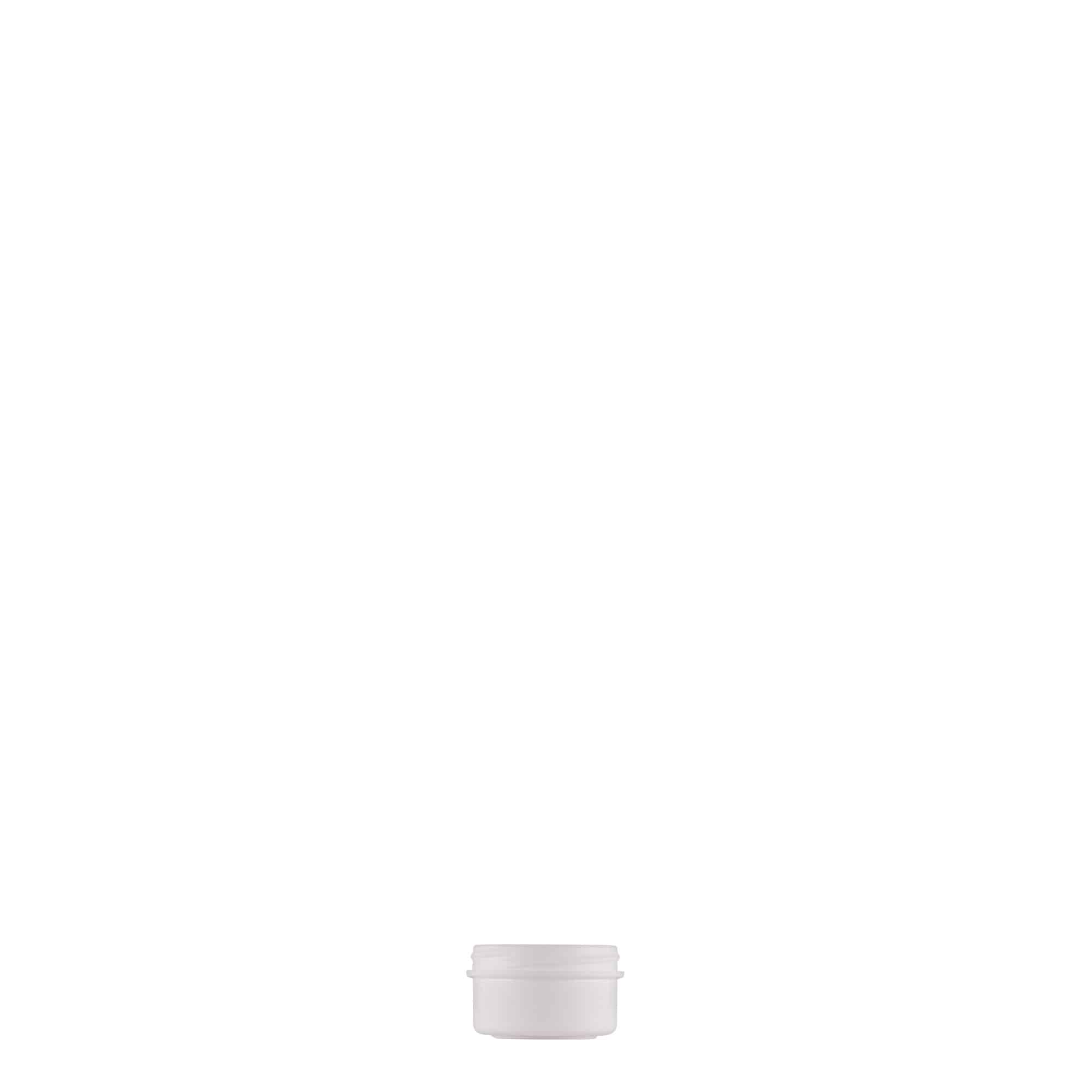 6 ml słoiczek z tworzywa sztucznego 'White Line', PP, kolor biały, zamknięcie: zakrętka 6 ml słoiczek z tworzywa sztucznego 'White Line', PP, kolor biały, zamknięcie: zakrętka