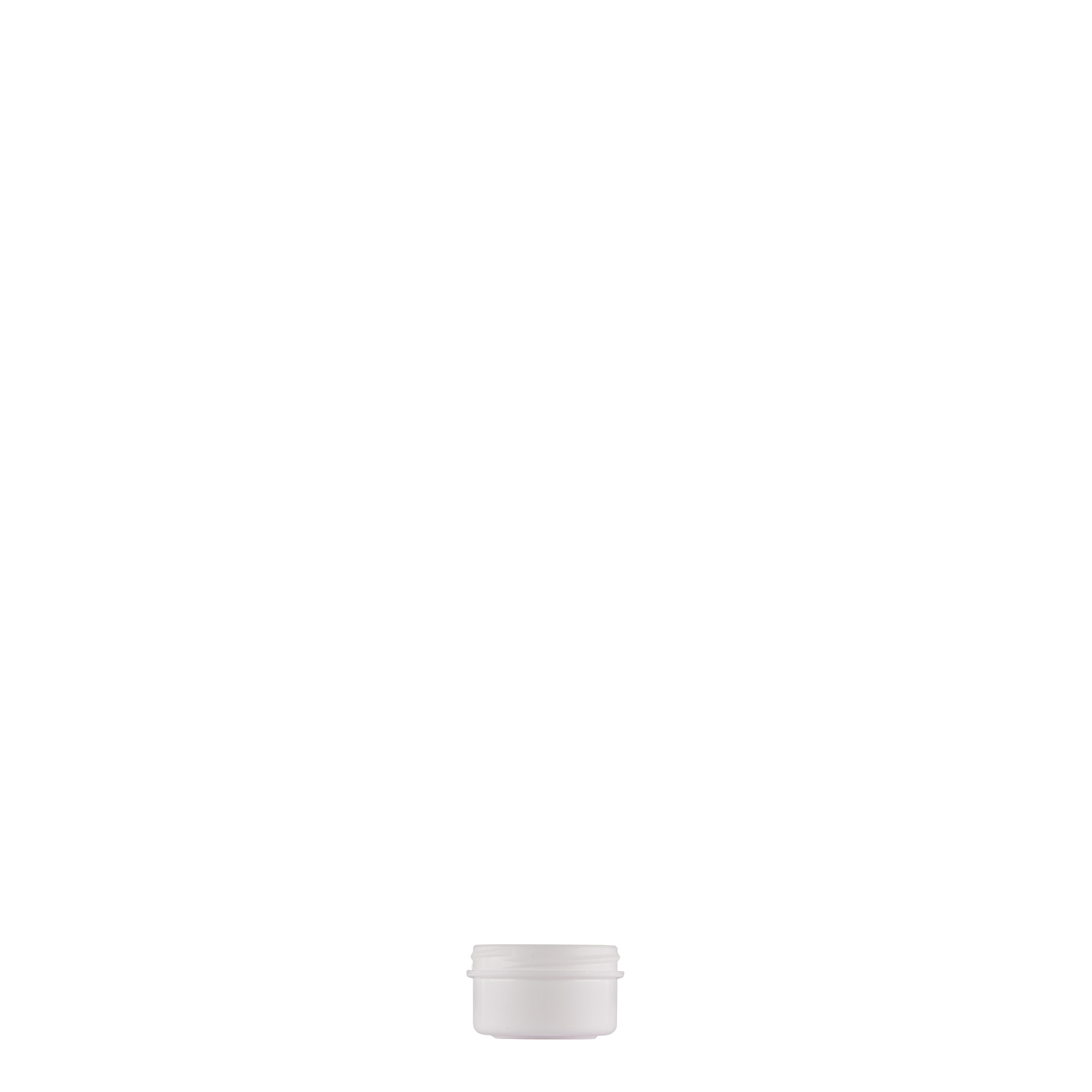 6 ml plastikowy pojemnik „White Line”, PP, biały, zakończenie: zakrętka