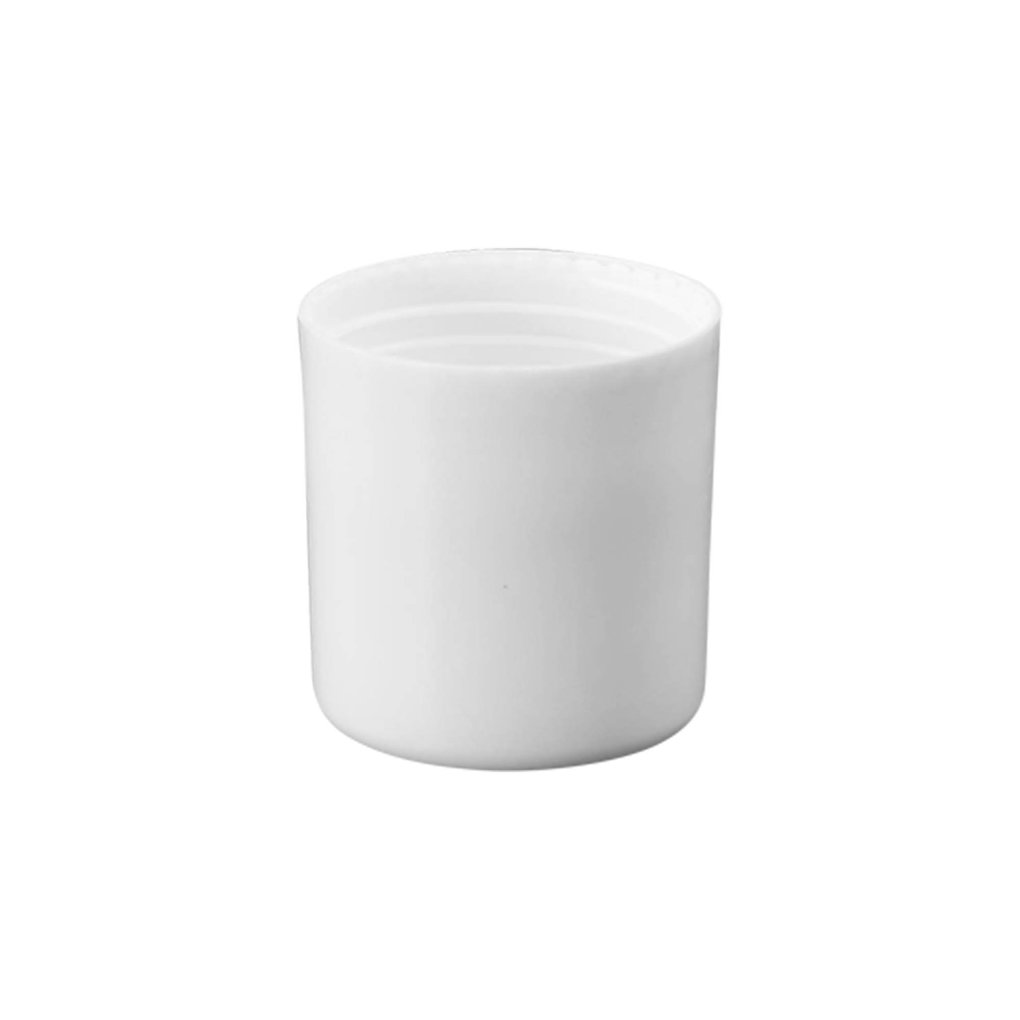 Kaptur do 50 ml butelki roll-on, tworzywo sztuczne PP, biały, do wylotu: zakrętka na gwint Kaptur do 50 ml butelki roll-on, tworzywo sztuczne PP, biały, do wylotu: zakrętka na gwint