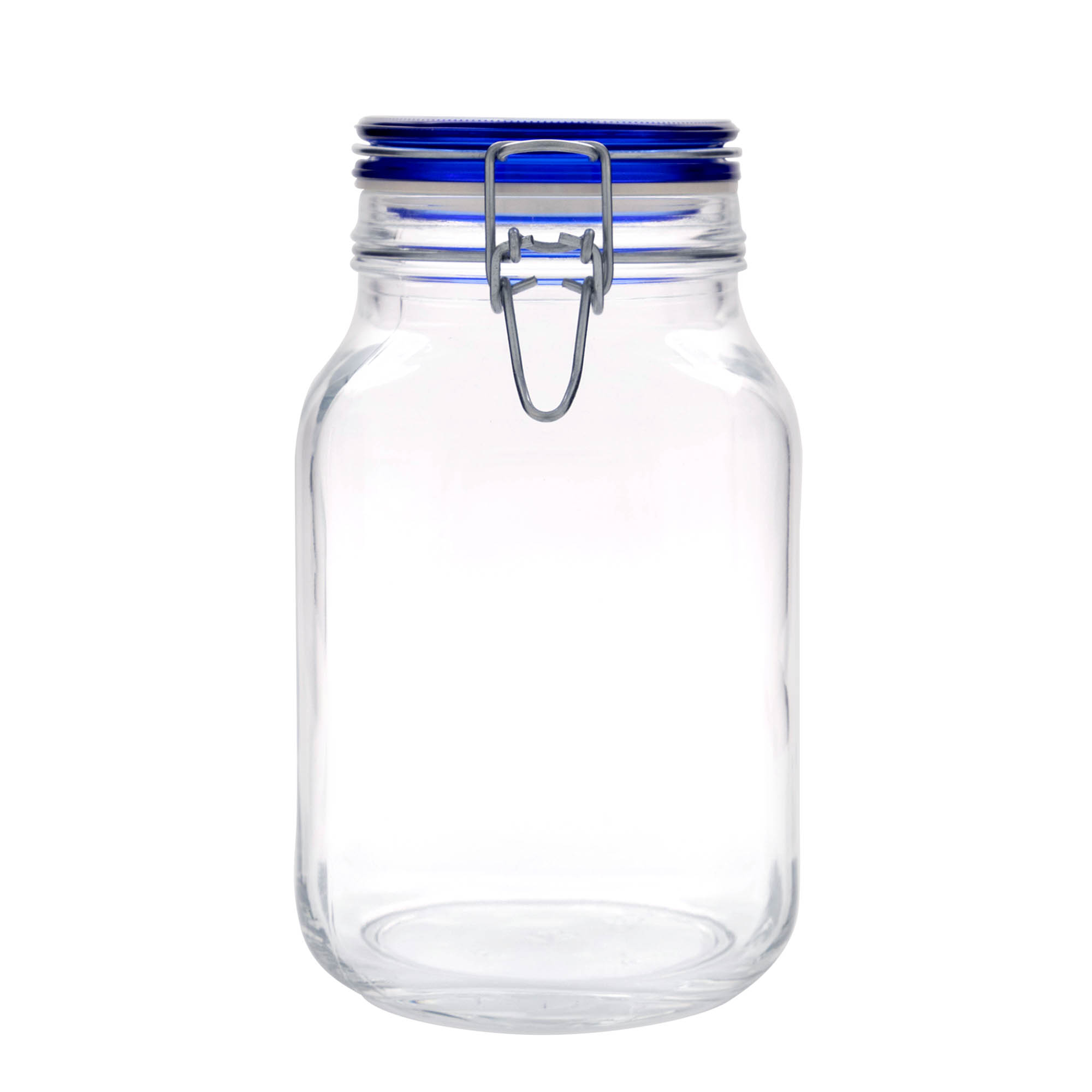 2.000 ml słoik z drucianym zamknięciem 'Fido' niebieska pokrywka, kwadratowy, otwór: zamknięcie z drucianym zaczepem 2.000 ml słoik z drucianym zamknięciem 'Fido' niebieska pokrywka, kwadratowy, otwór: zamknięcie z drucianym zaczepem