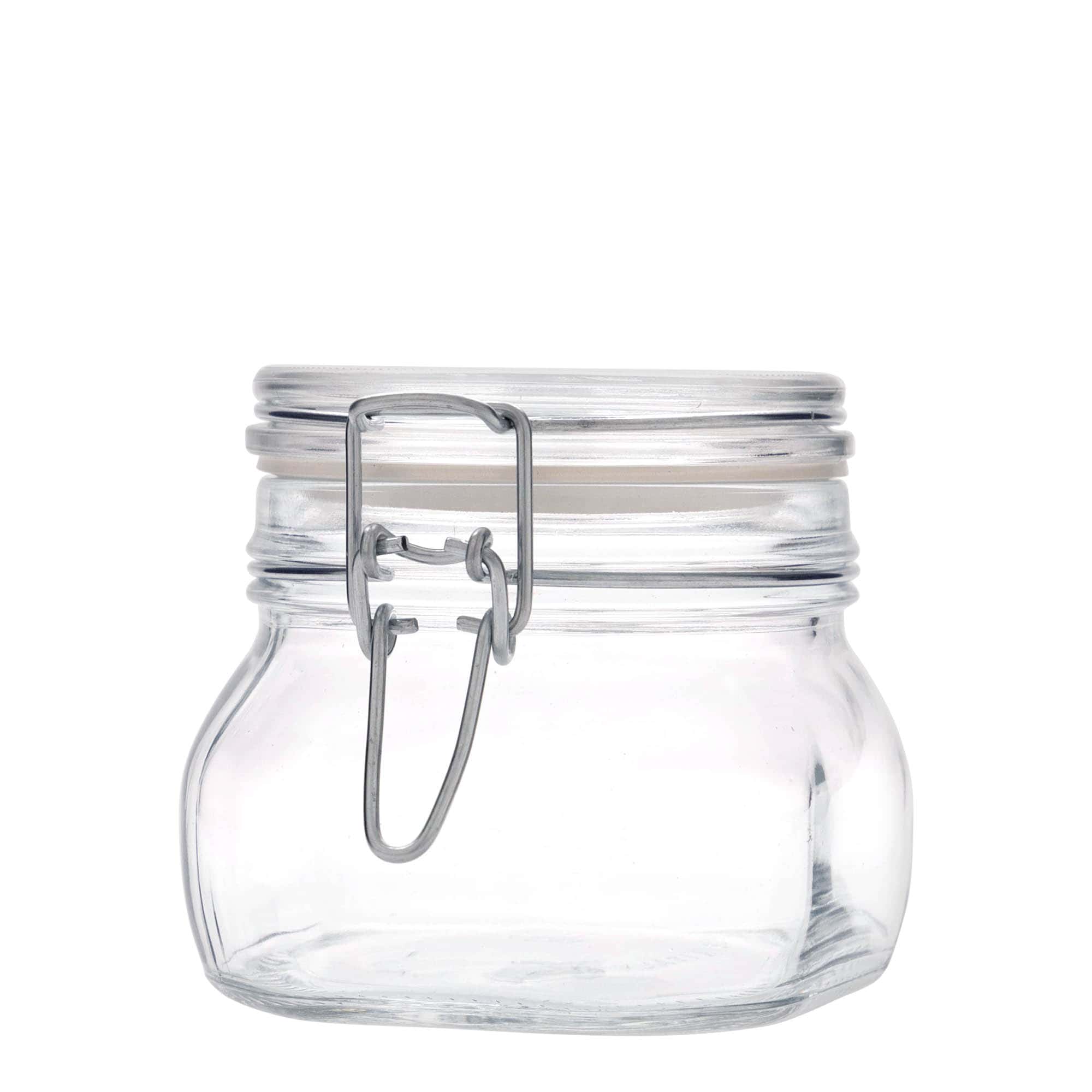 500 ml słoik z drucianym zamknięciem „Fido”, kwadratowy, otwór: zamknięcie drucianym zamkiem 500 ml słoik z drucianym zamknięciem „Fido”, kwadratowy, otwór: zamknięcie drucianym zamkiem