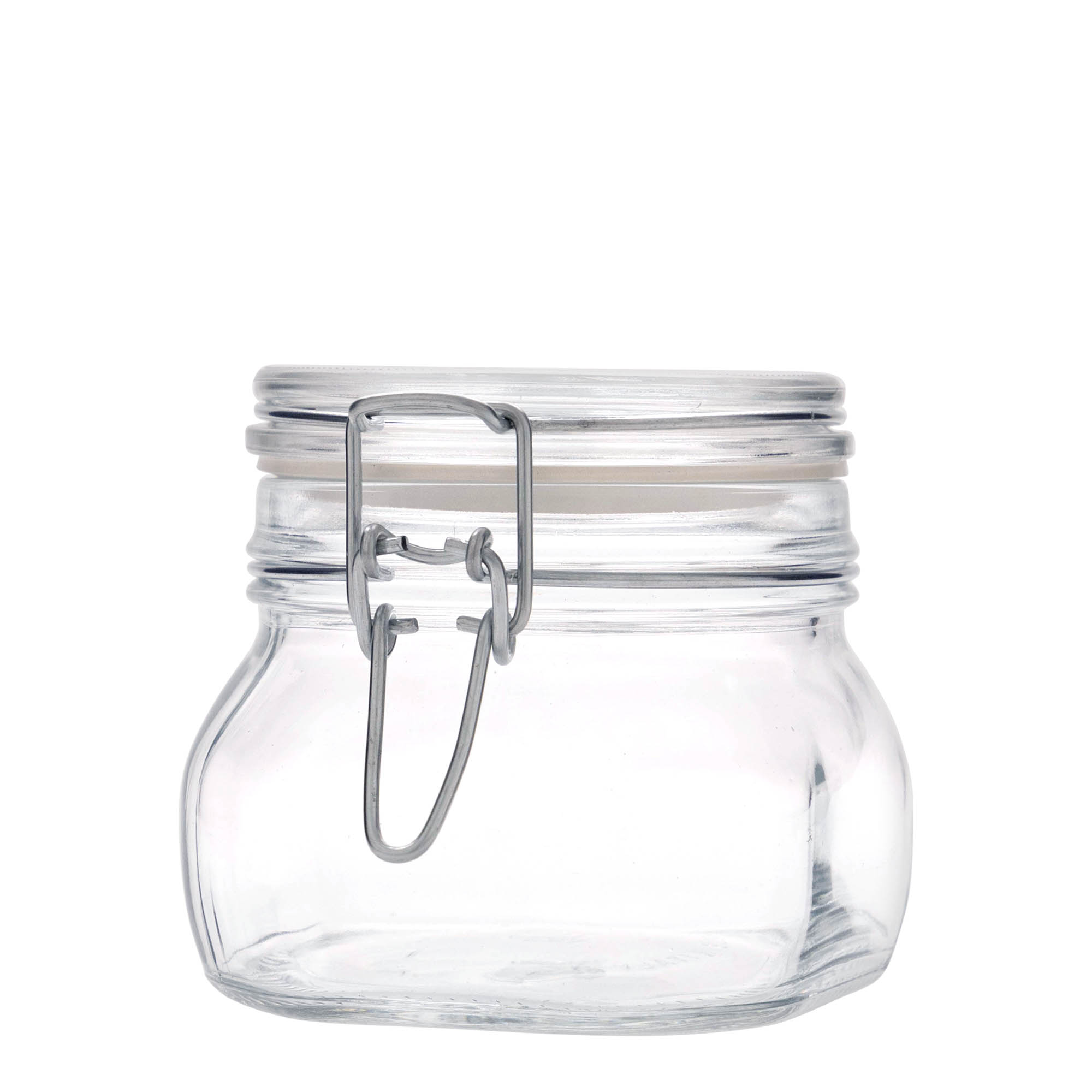 500 ml słoik z drucianym zamknięciem „Fido”, kwadratowy, otwór: zamknięcie drucianym zamkiem 500 ml słoik z drucianym zamknięciem „Fido”, kwadratowy, otwór: zamknięcie drucianym zamkiem