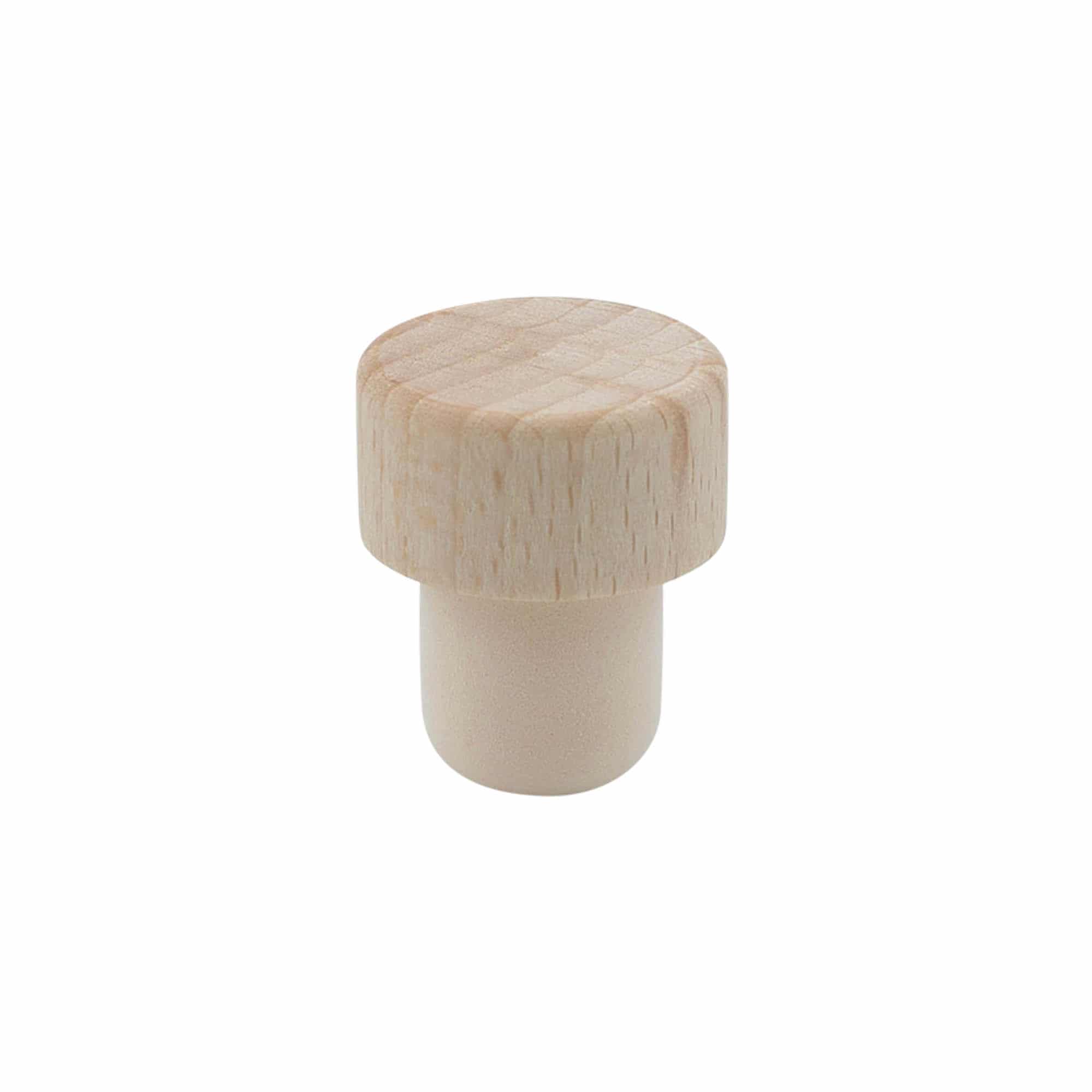 Korek z uchwytem 19 mm, drewno, do zamknięcia: korek Korek z uchwytem 19 mm, drewno, do zamknięcia: korek