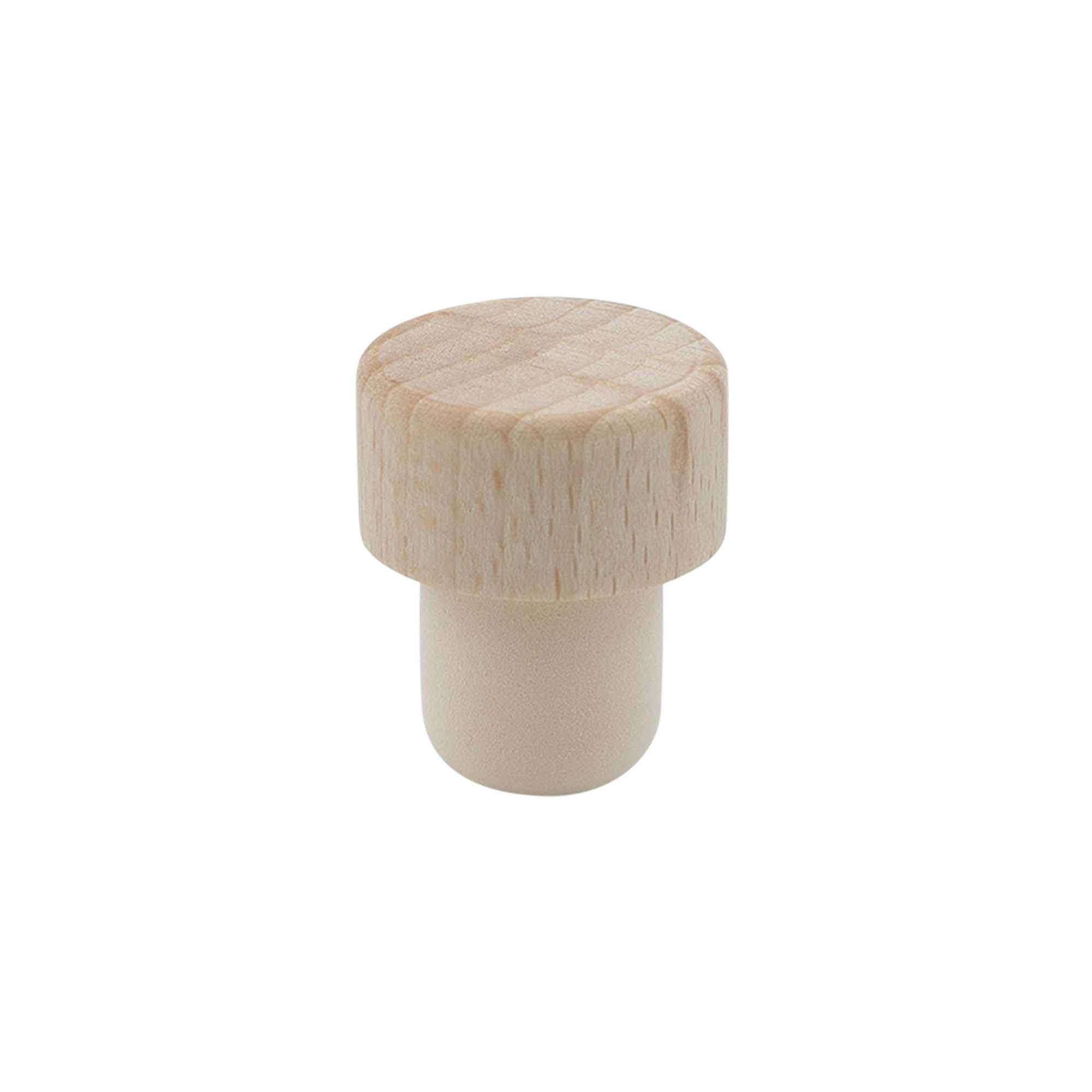 Korek z uchwytem 19 mm, drewno/ tworzywo sztuczne, do otworu: korek Korek z uchwytem 19 mm, drewno/ tworzywo sztuczne, do otworu: korek