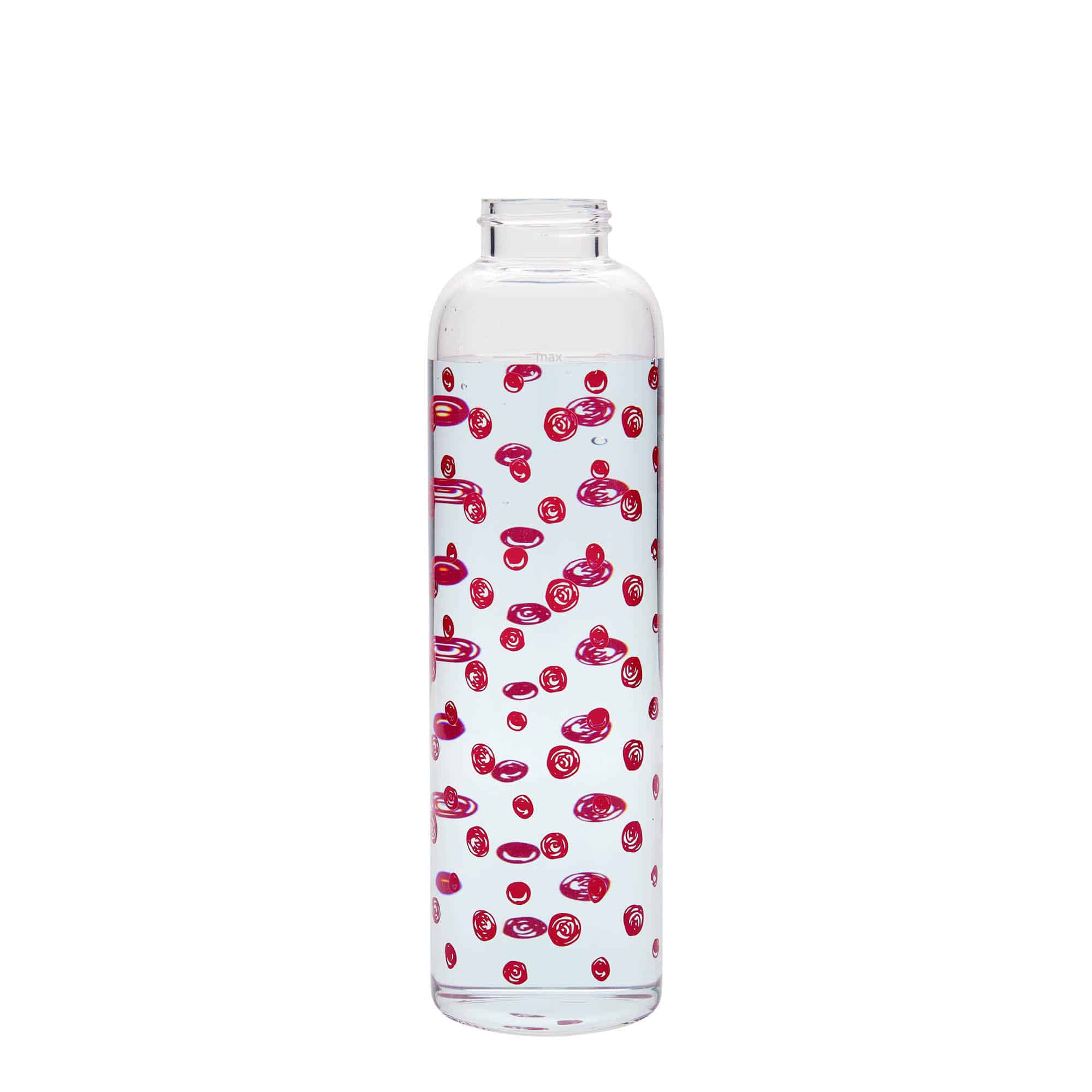 500 ml butelka do picia 'Perseus', wzór: czerwone kropki, zamknięcie: zakrętka