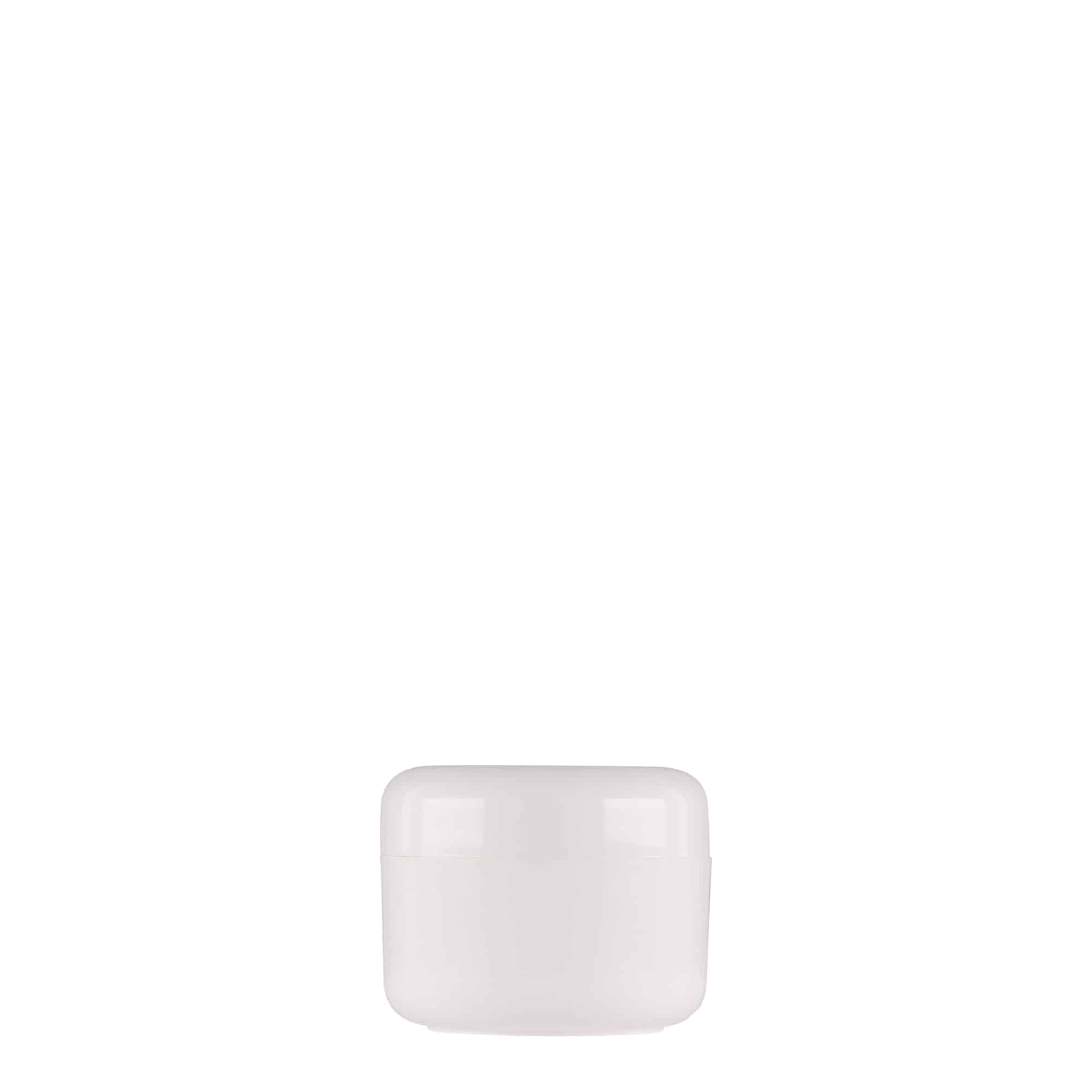 15 ml słoiczek z tworzywa sztucznego 'Bianca', PP, kolor biały, zamknięcie: zakrętka