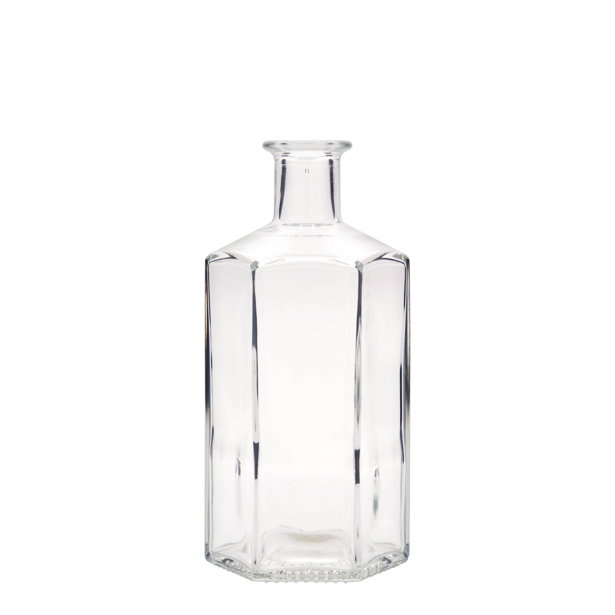 500 ml butelka szklana aptekarza 'Jimmy', sześciokątna, szyjka: korek 500 ml butelka szklana aptekarza 'Jimmy', sześciokątna, szyjka: korek