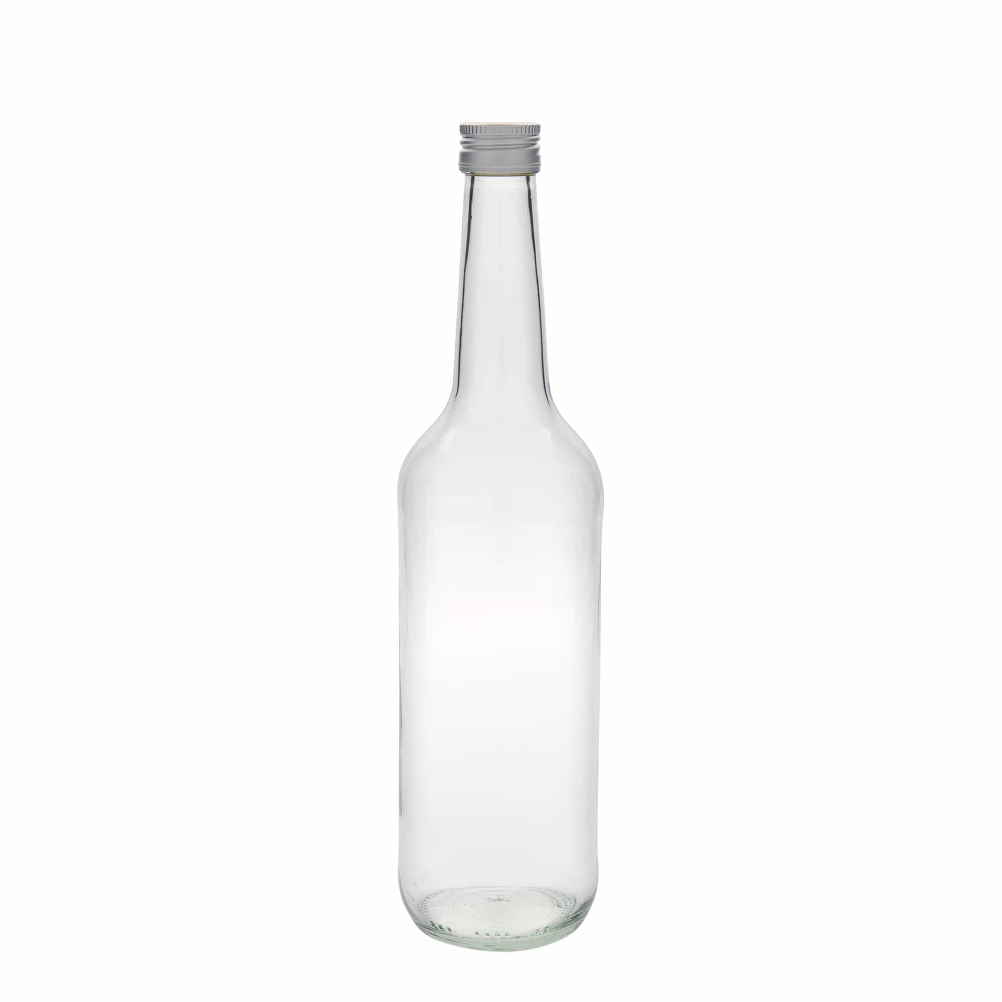 700 ml butelka szklana o prostym szyjce, gwint: PP 28