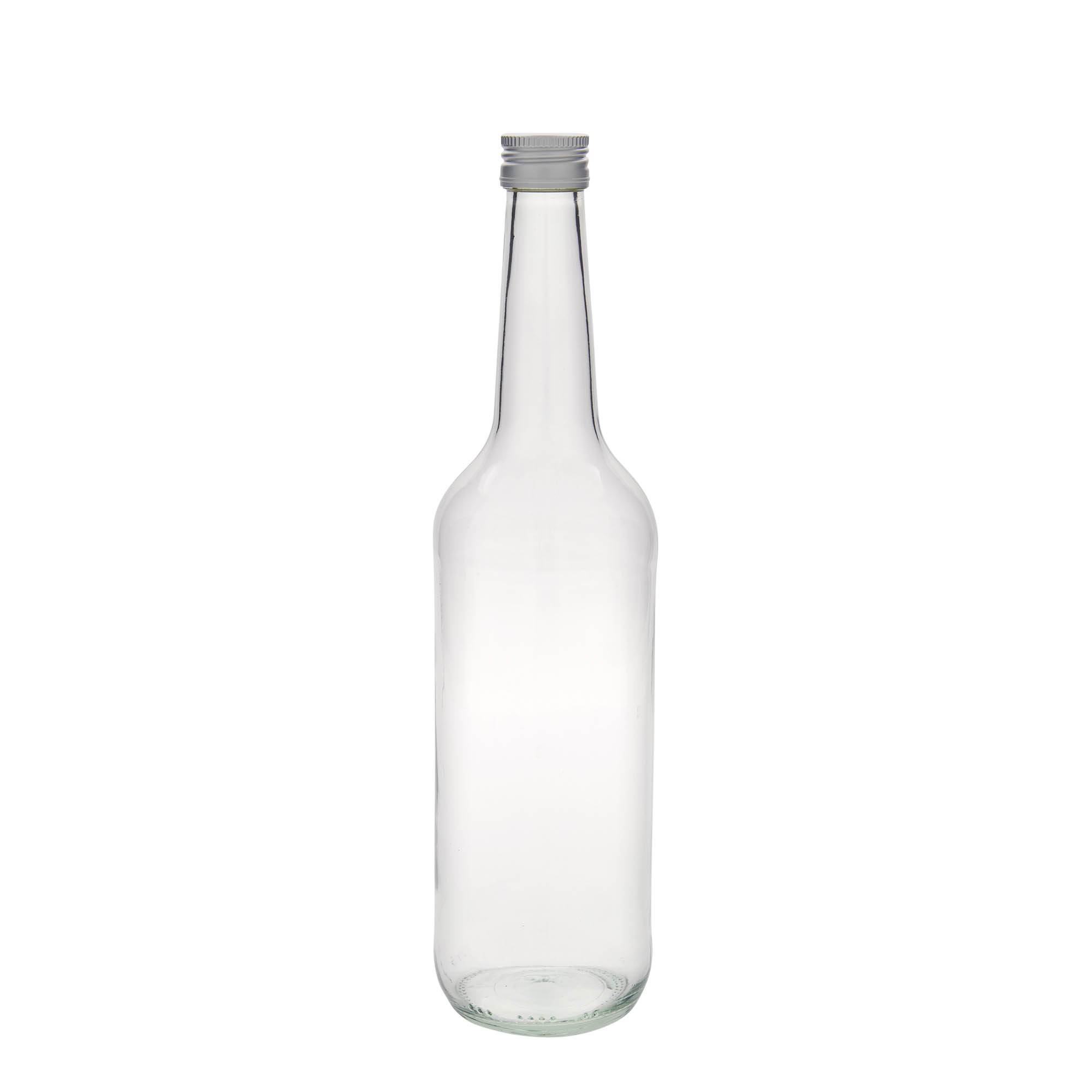 700 ml butelka szklana o prostym szyjce, gwint: PP 28