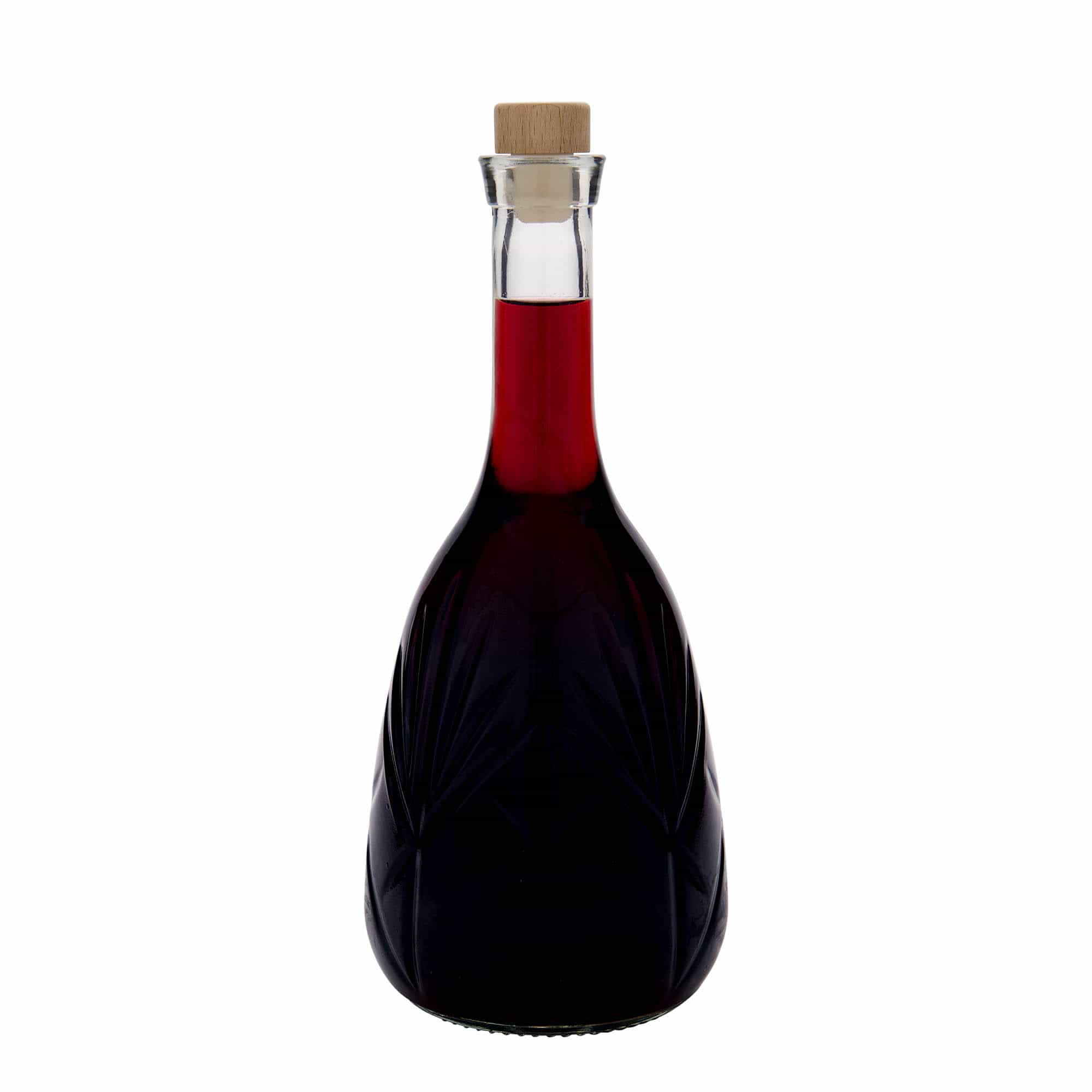 1.000 ml butelka szklana 'Reliefa', wylot: korek