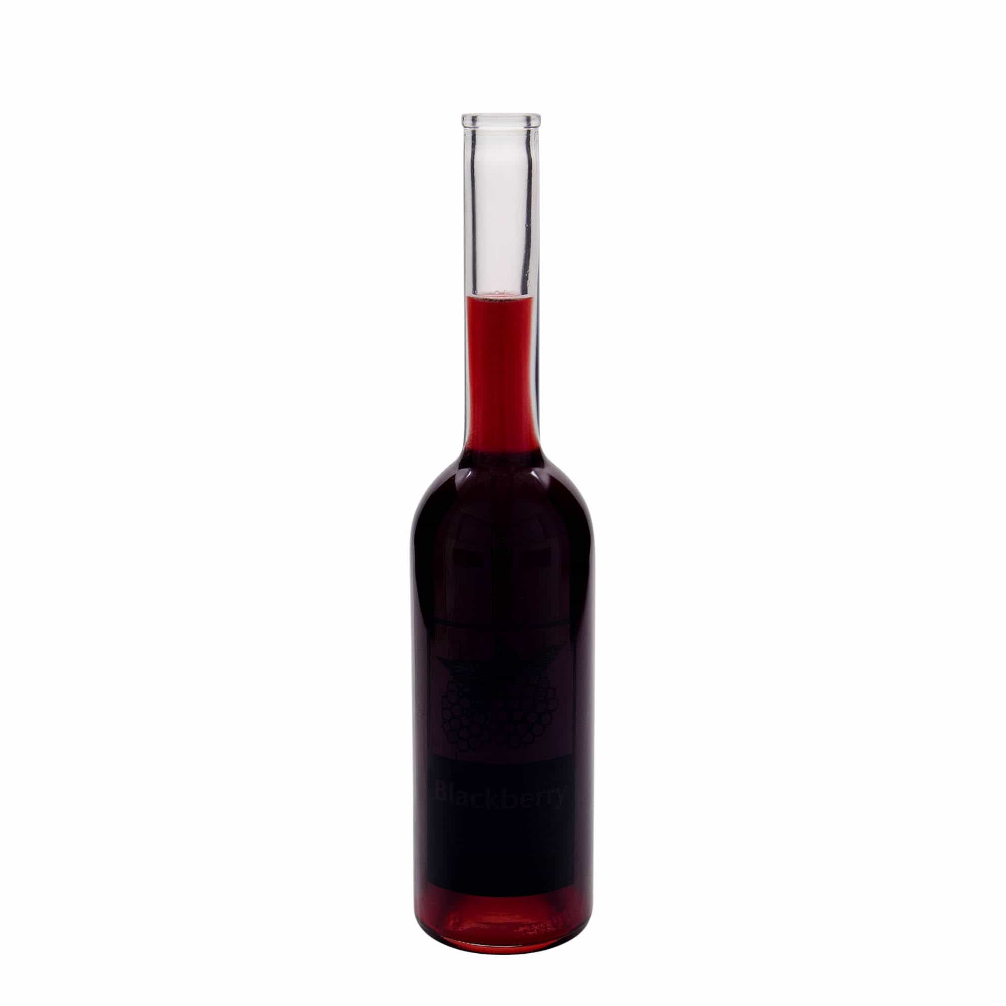 500 ml butelka szklana 'Opera', wzór: jeżyna, korek na szyjce 500 ml butelka szklana 'Opera', wzór: jeżyna, korek na szyjce