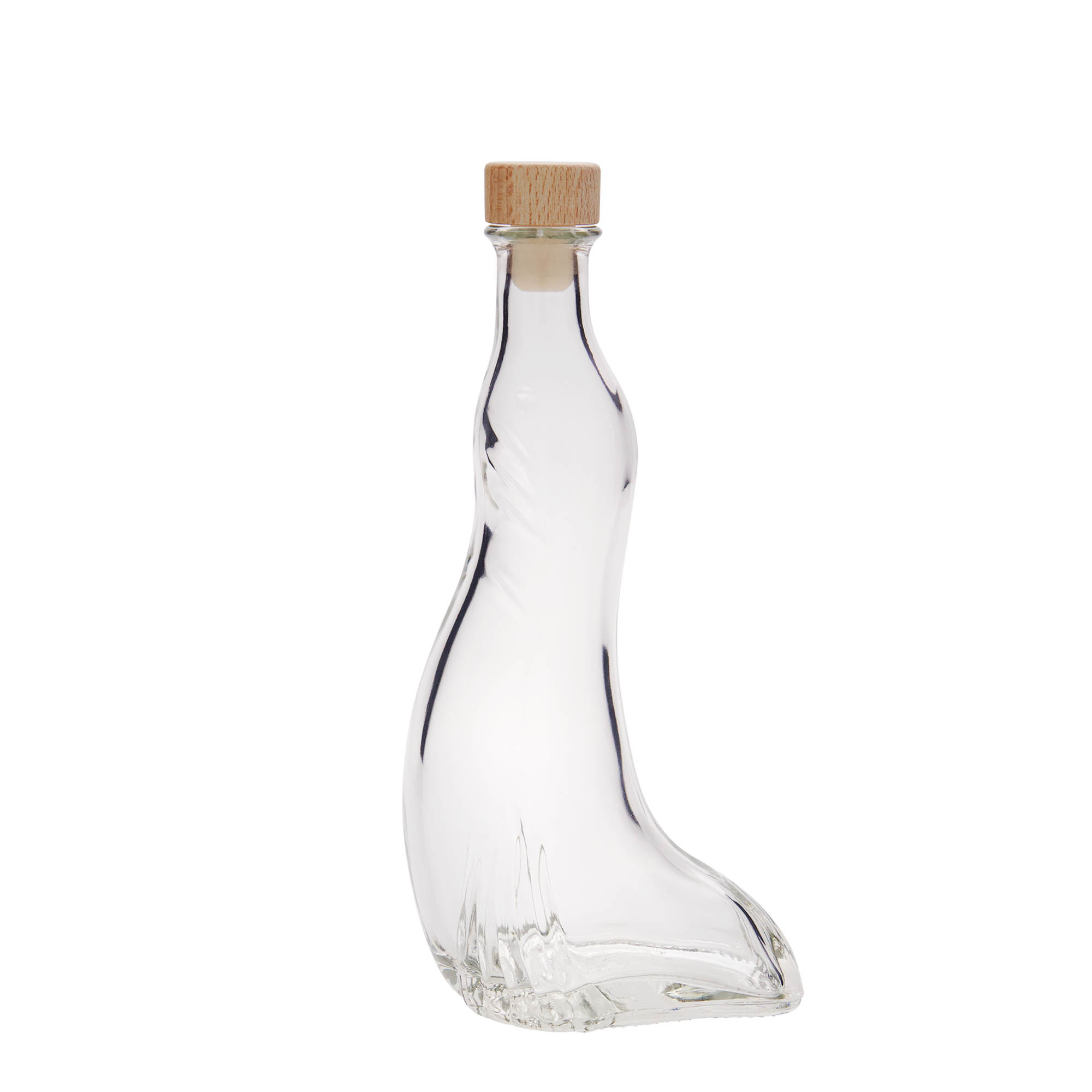 200 ml butelka szklana „Foka”, szyjka: korek 200 ml butelka szklana „Foka”, szyjka: korek
