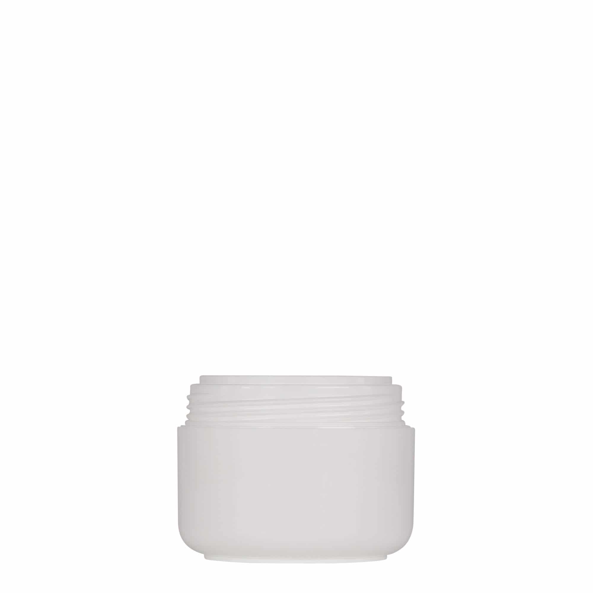 50 ml słoiczek z tworzywa sztucznego 'Bianca', PP, kolor biały, zamknięcie: zakrętka