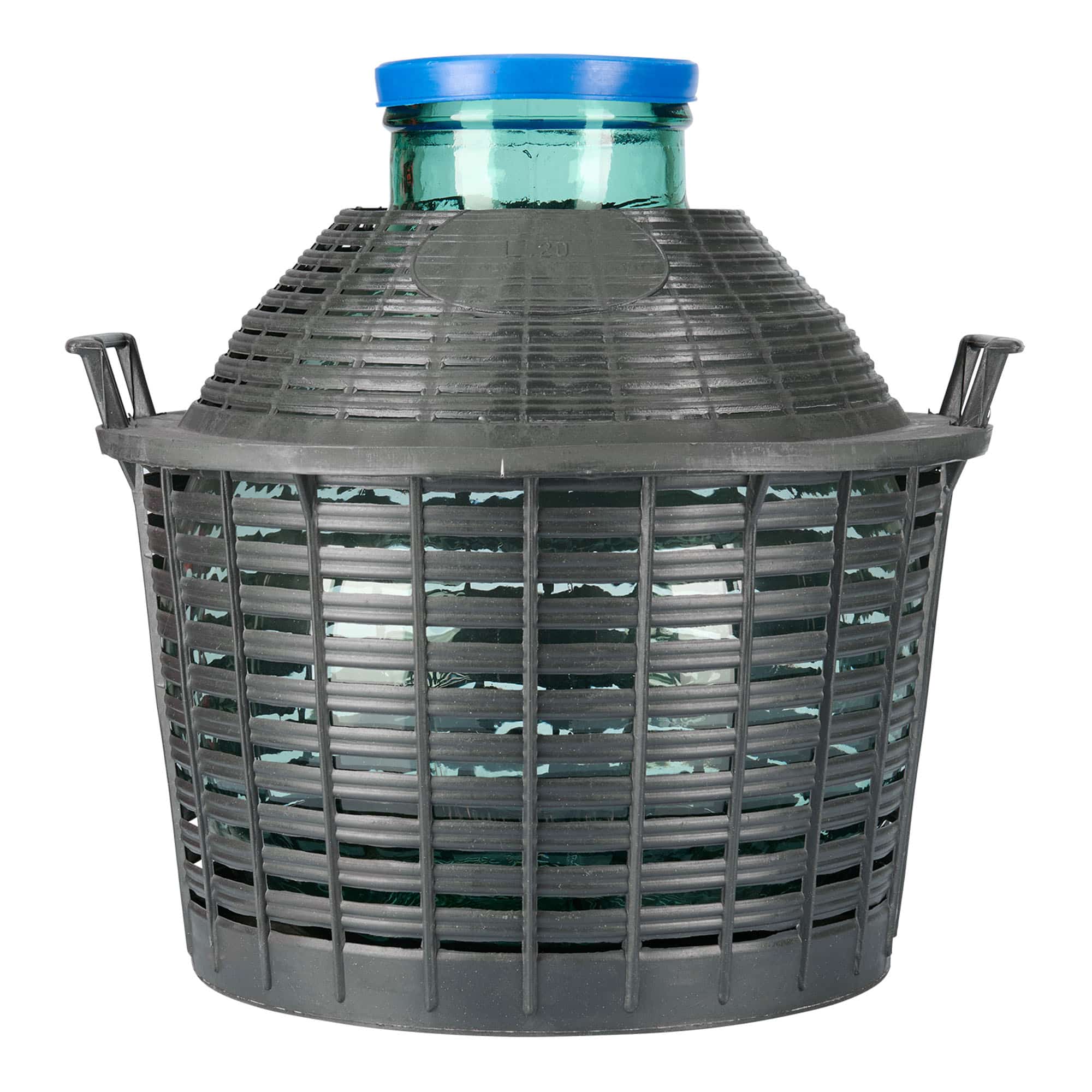 20 l butla balonowa szerokootworowa, szkło, wylot: nakładana pokrywa