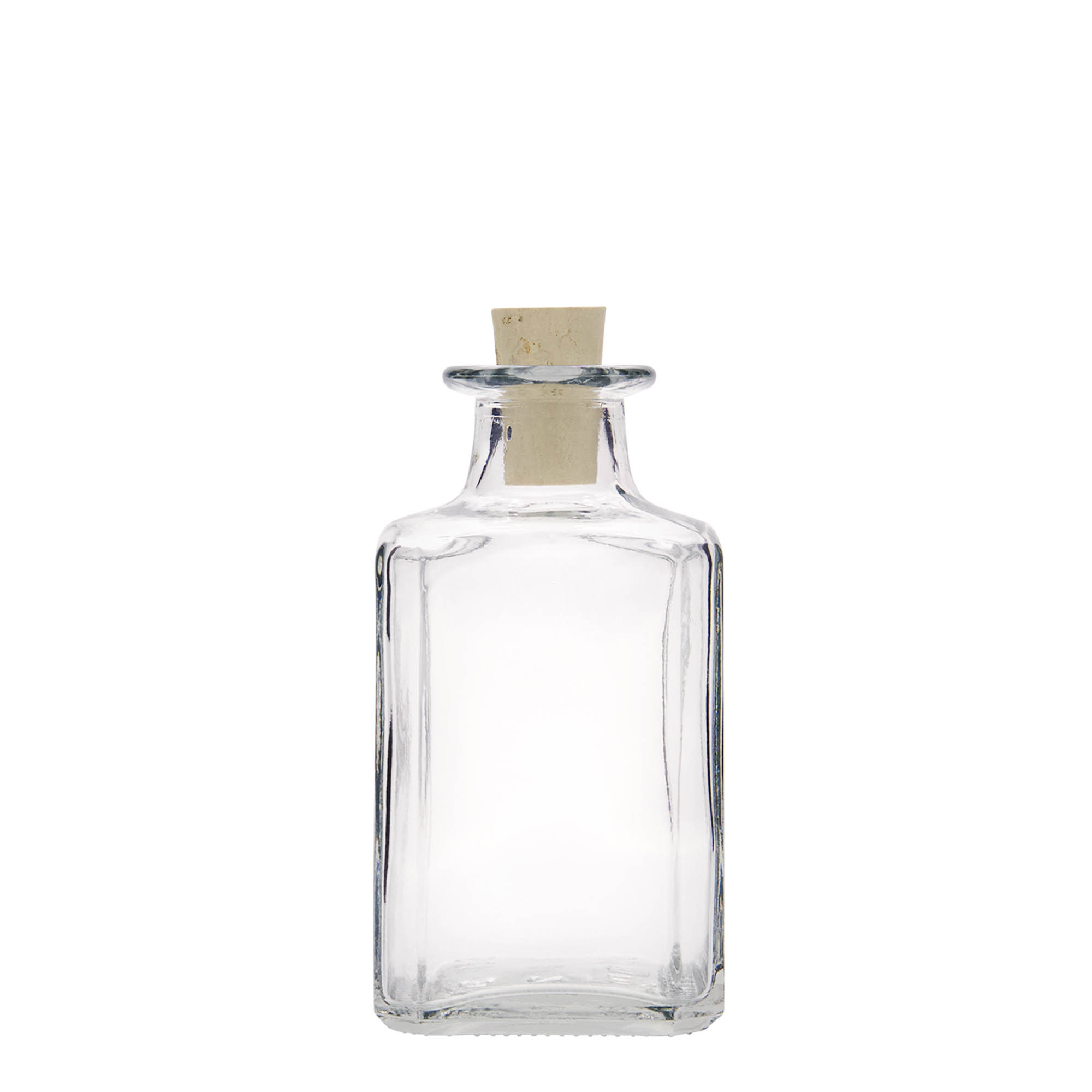 250 ml butelka szklana 'Torben', kwadratowa, otwór: korek