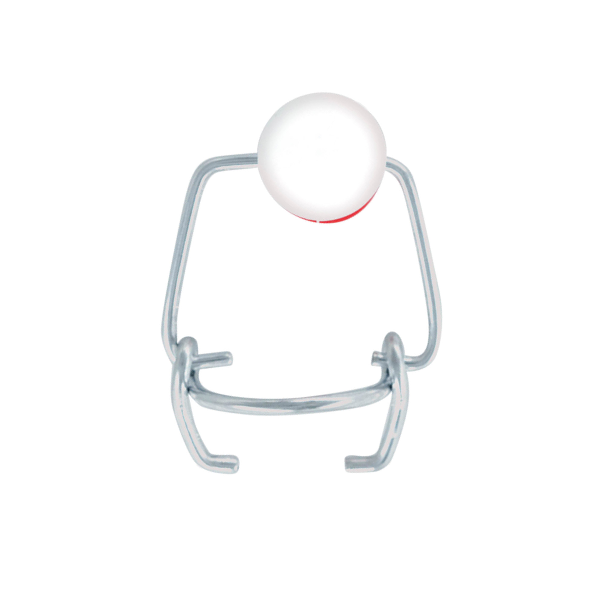 Zapięcie na klamrę Mini, plastikowe, czerwono-białe Zapięcie na klamrę Mini, plastikowe, czerwono-białe