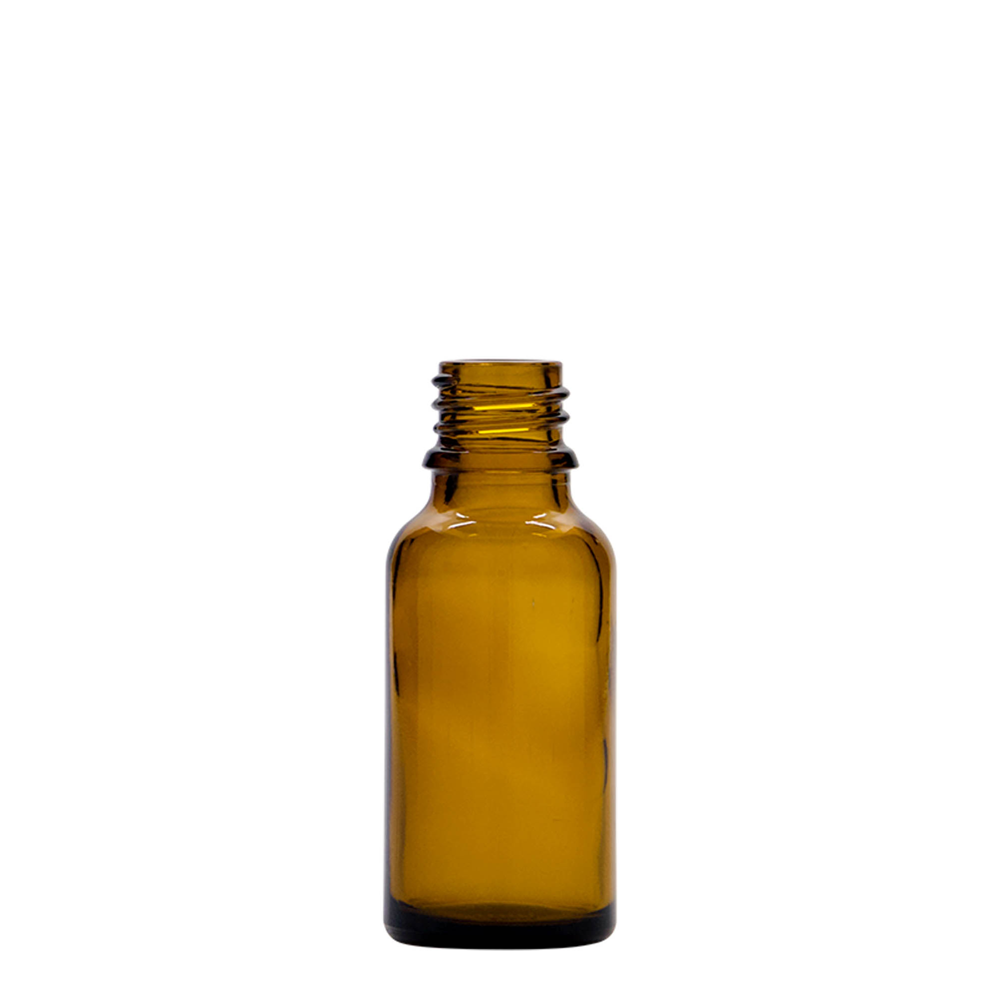 20 ml butelka z pipetą, medyczna, szkło, brązowa, gwint: DIN 18