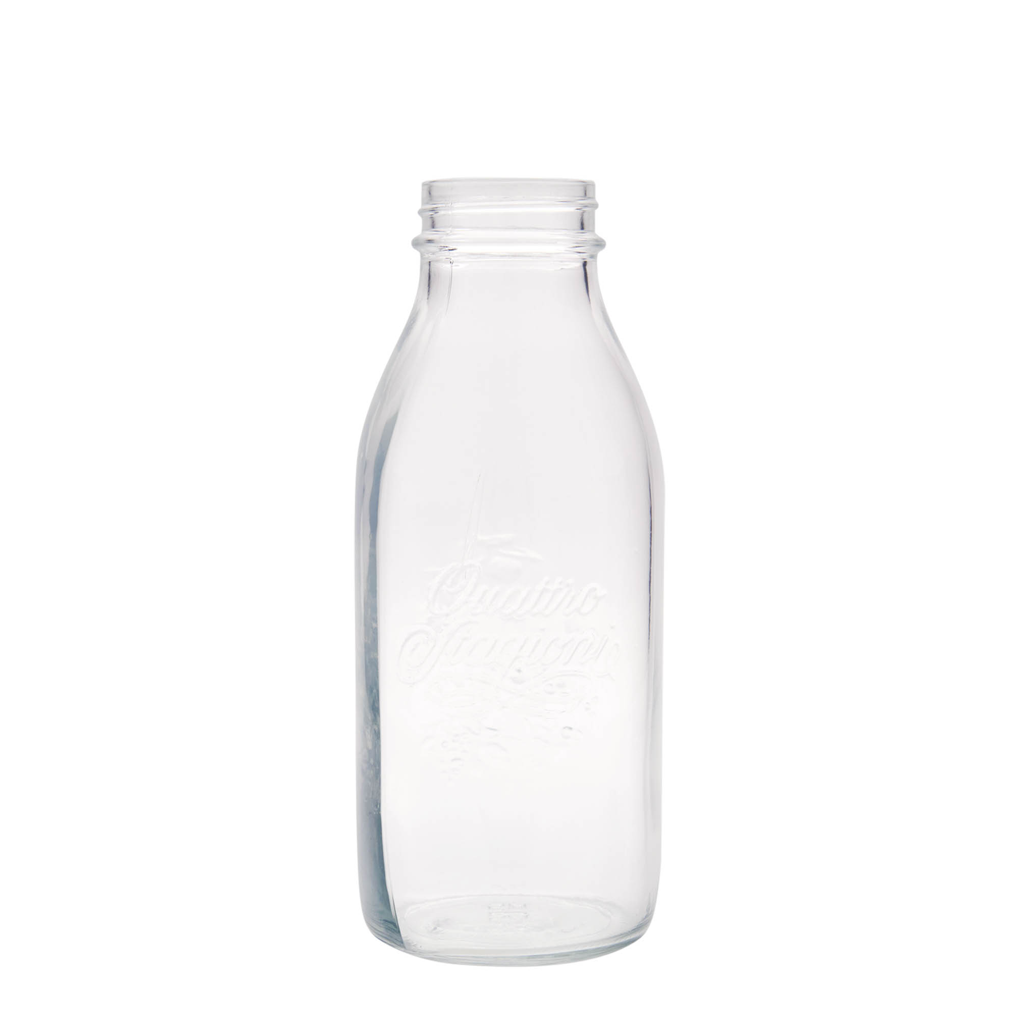 1.000 ml butelka szklana 'Quattro Stagioni', wylot: zakrętka na gwint 1.000 ml butelka szklana 'Quattro Stagioni', wylot: zakrętka na gwint