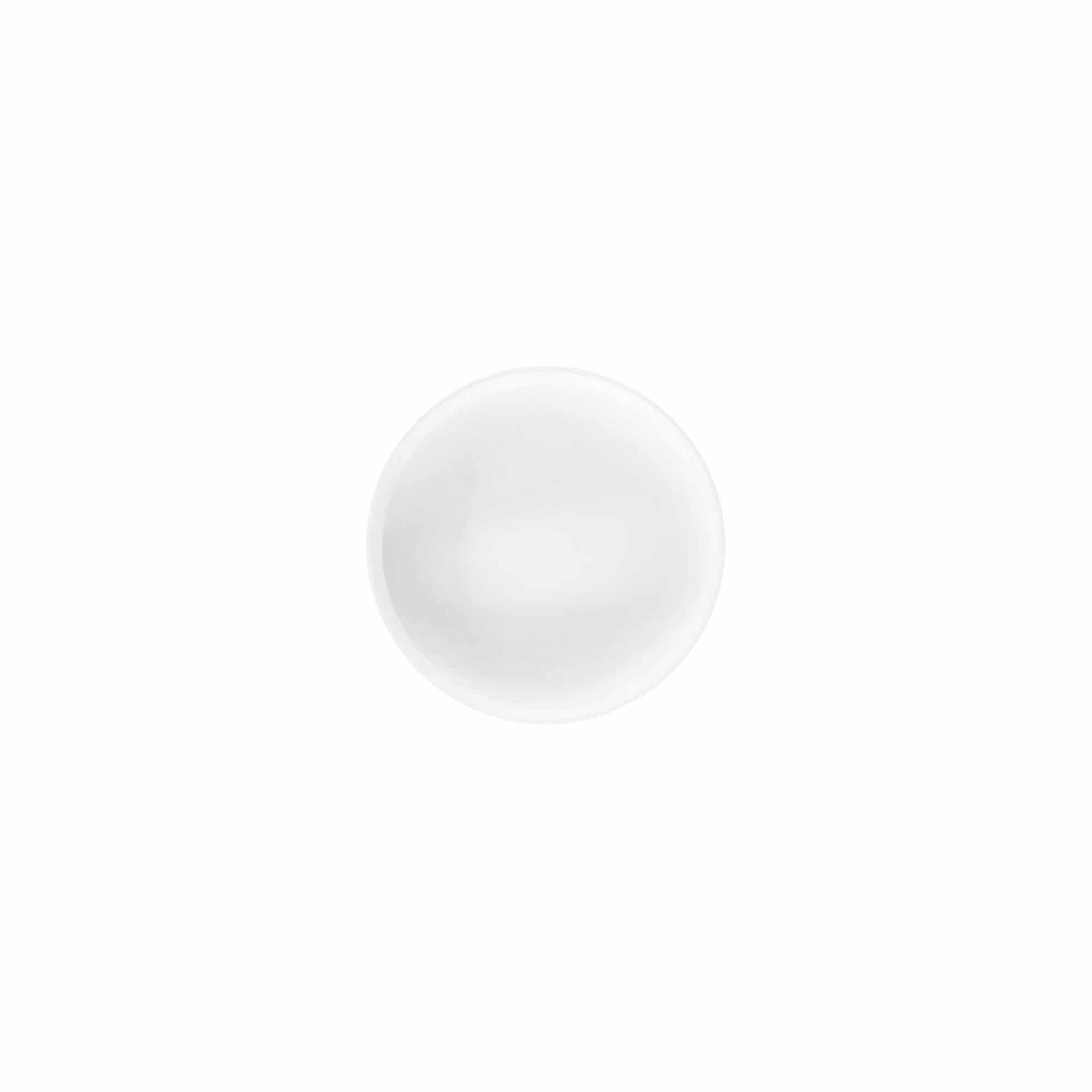 Zakrętka z gwintem 'White Line' 6 ml, tworzywo sztuczne PP, biały
