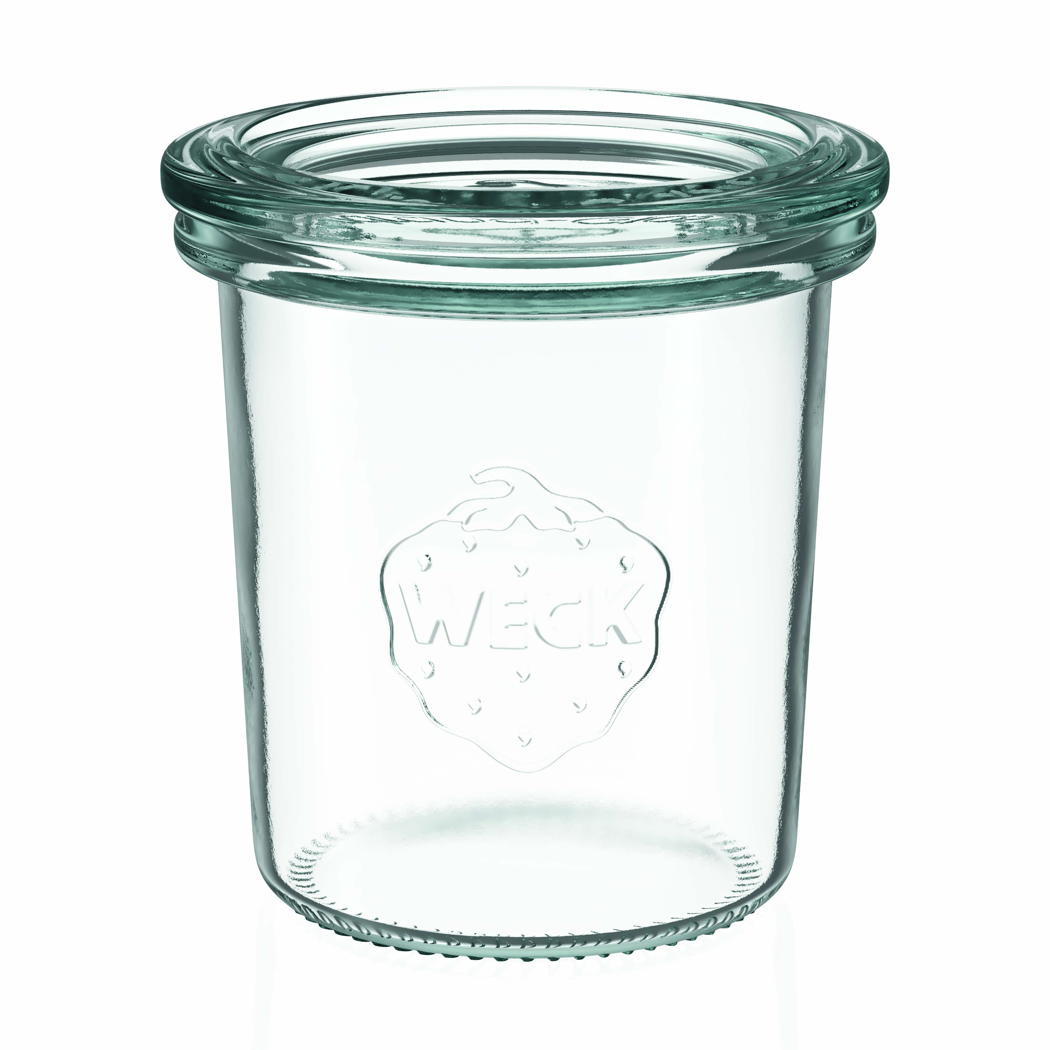 160 ml słoik WECK ze ściętym brzegiem, otwór: okrągły rant 160 ml słoik WECK ze ściętym brzegiem, otwór: okrągły rant