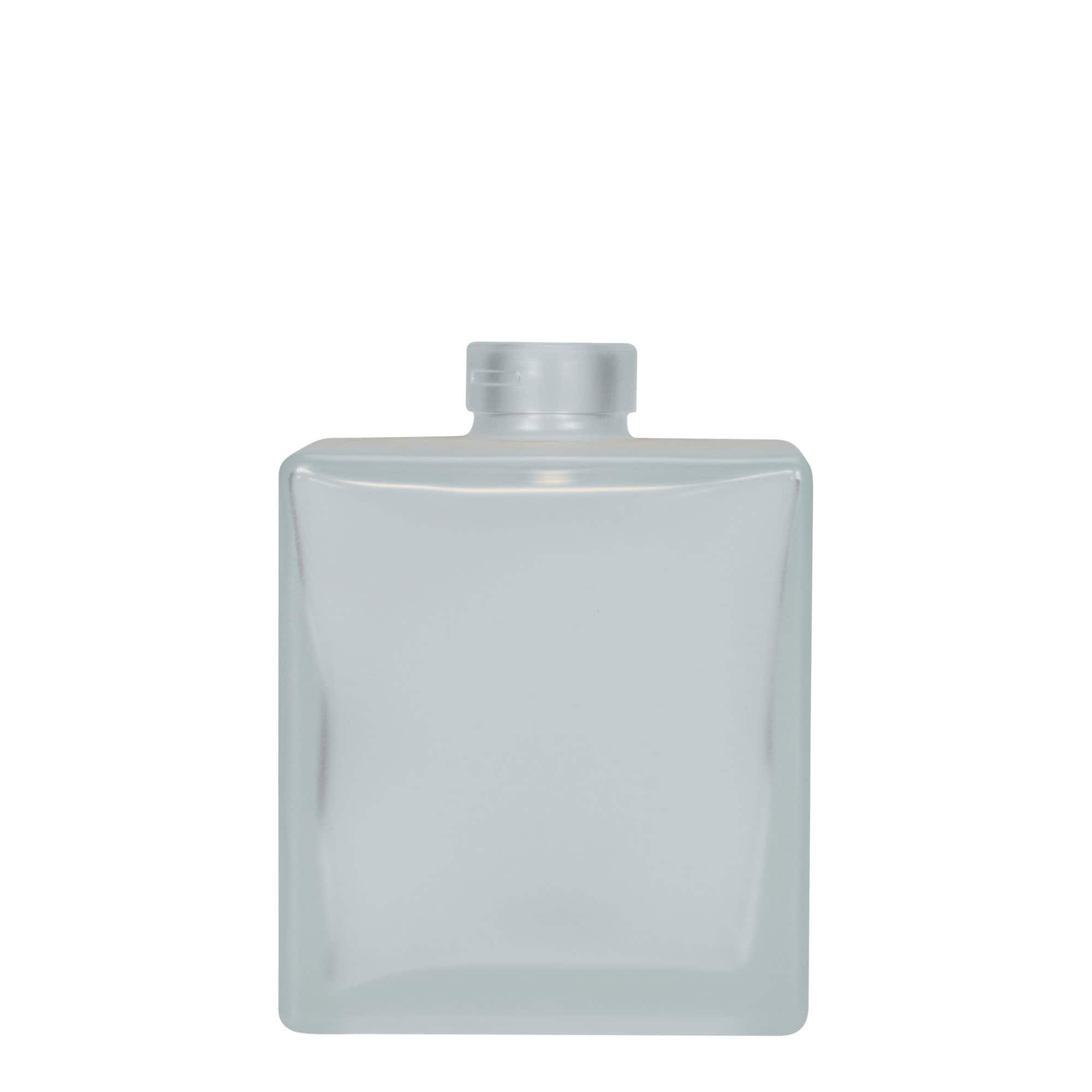 500 ml butelka szklana 'Cube', kwadratowa, matowa, zamknięcie: korek 500 ml butelka szklana 'Cube', kwadratowa, matowa, zamknięcie: korek