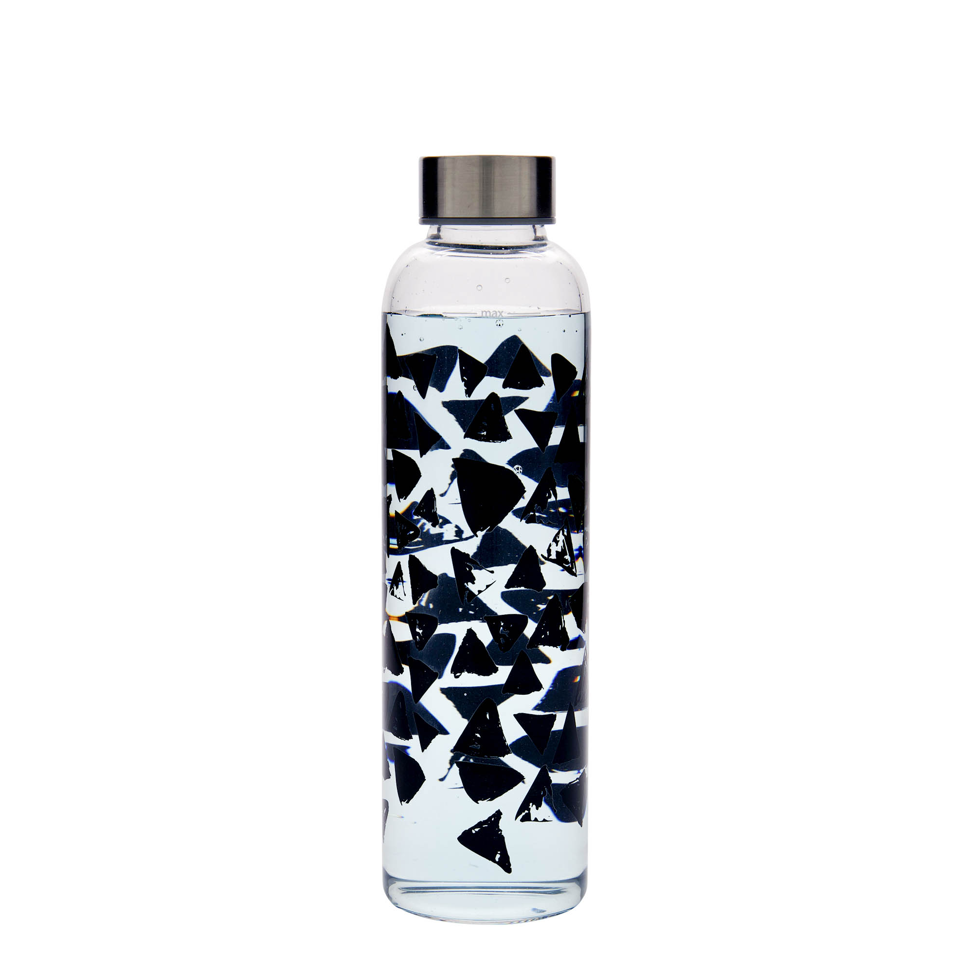 Butelka do picia 500 ml 'Perseus - Czarne Trójkąty', otwór: zakrętka na gwint Butelka do picia 500 ml 'Perseus - Czarne Trójkąty', otwór: zakrętka na gwint