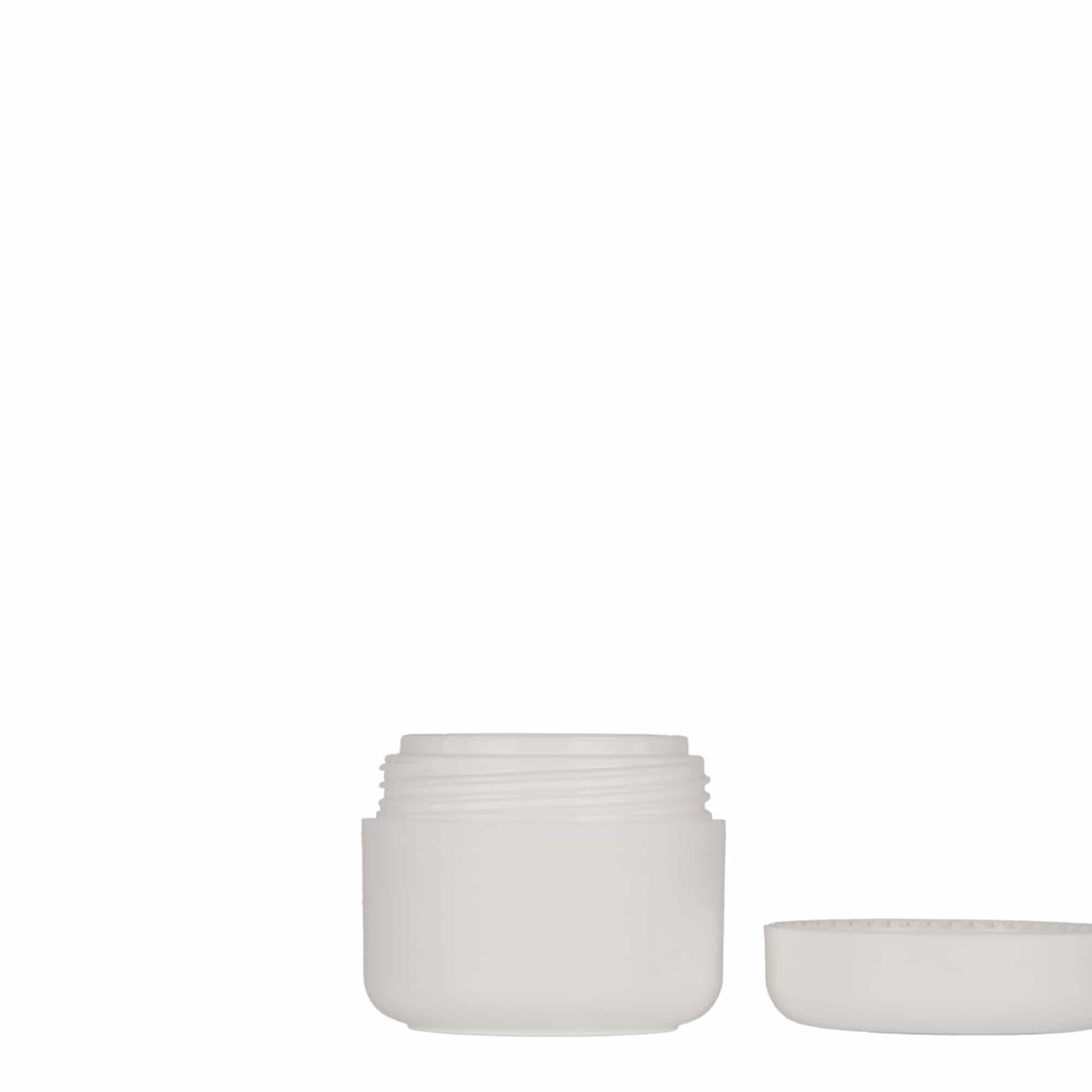 15 ml plastikowy pojemnik 'Bianca', PP, biały, otwór: zakrętka na gwint