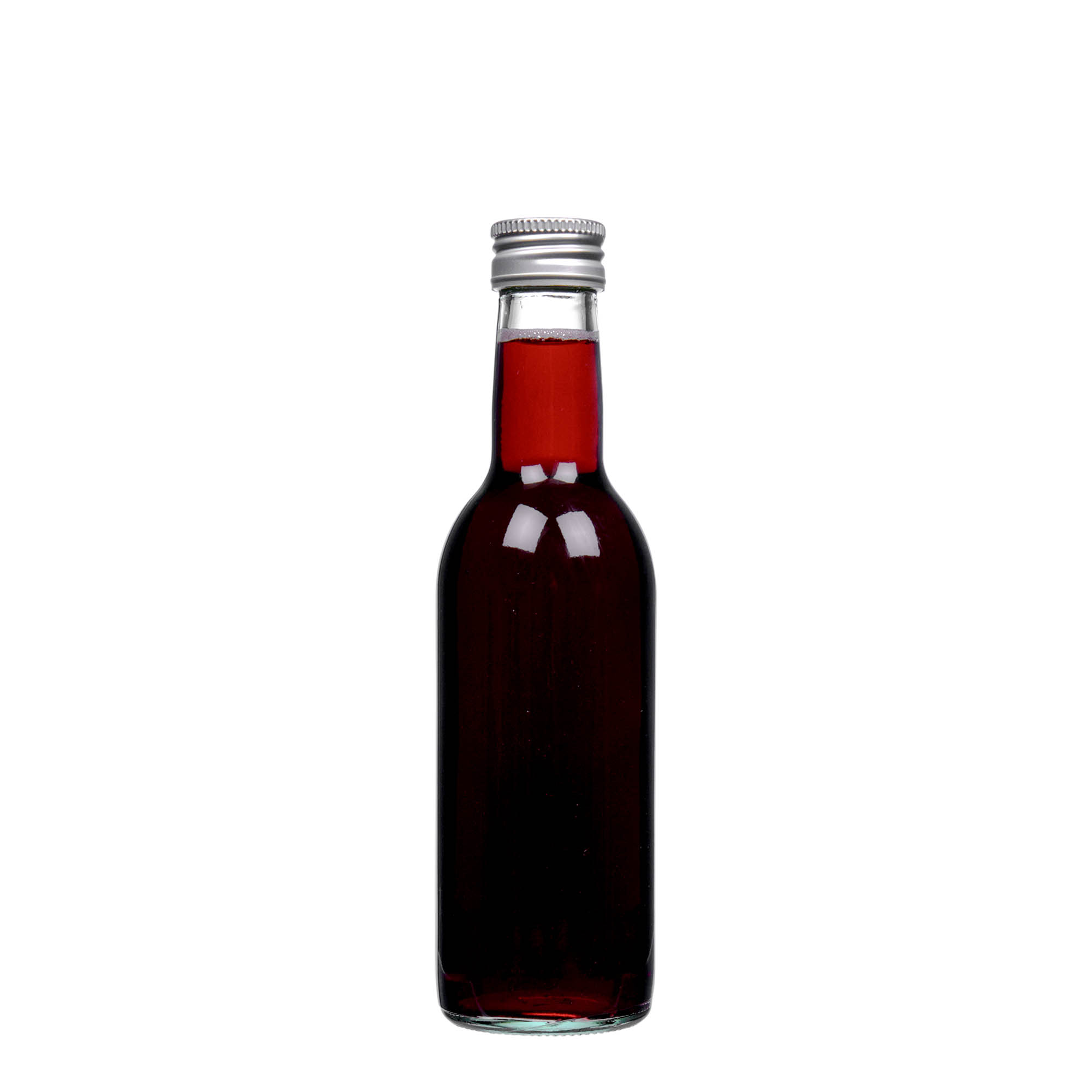 250 ml butelka szklana 'Bordeaux', gwint: PP 28 250 ml butelka szklana 'Bordeaux', gwint: PP 28