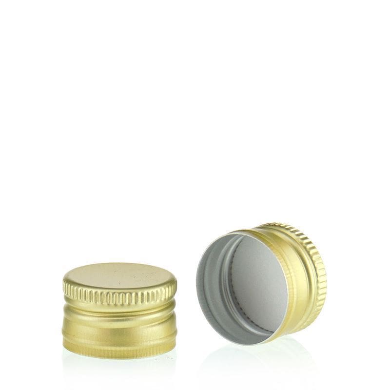 Zakrętka gwintowana, metalowa, złota, do ustnika: PP 22 Zakrętka gwintowana, metalowa, złota, do ustnika: PP 22