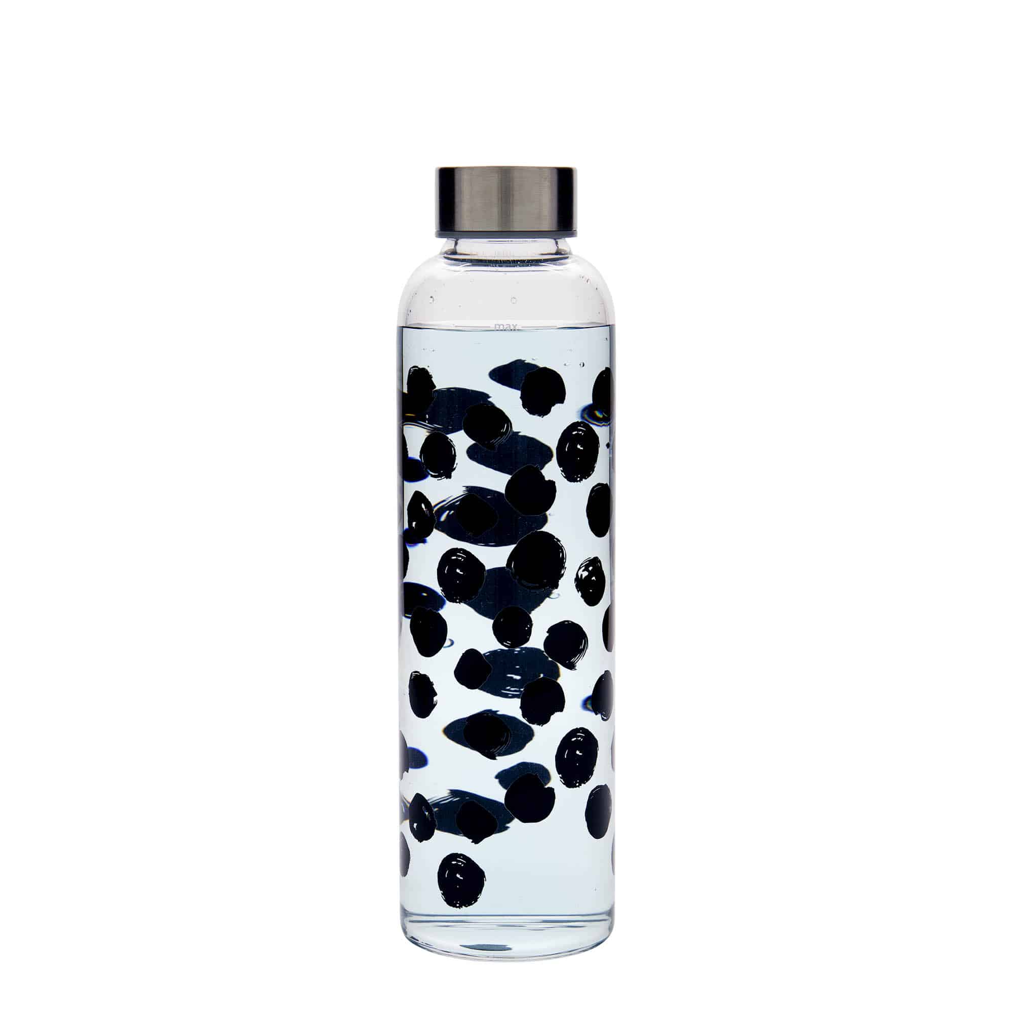 500 ml butelka do picia 'Perseus', wzór: czarne kropki, zamknięcie: zakrętka