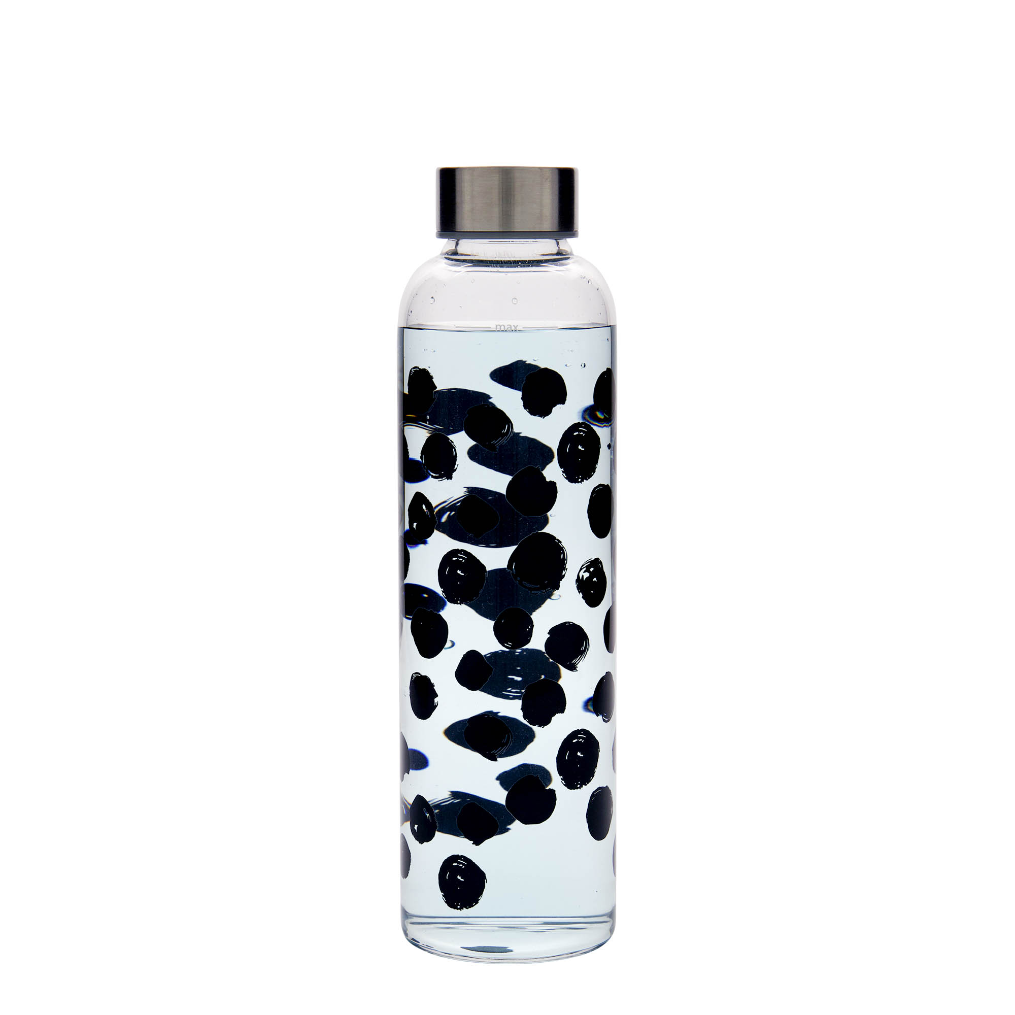 Butelka do picia 500 ml 'Perseus - Czarne kropki', otwór: zakrętka na gwint Butelka do picia 500 ml 'Perseus - Czarne kropki', otwór: zakrętka na gwint