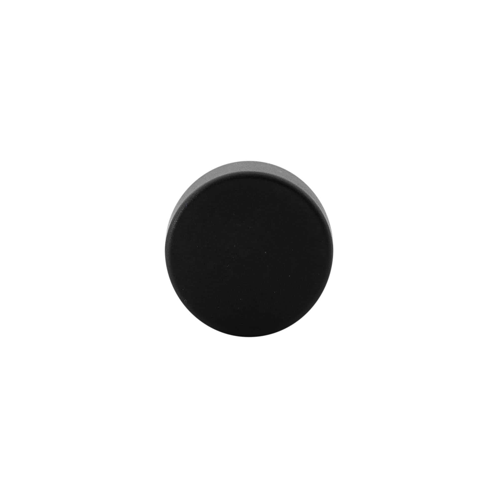 Korek z uchwytem 19 mm, tworzywo sztuczne, czarny, do otworu: korek