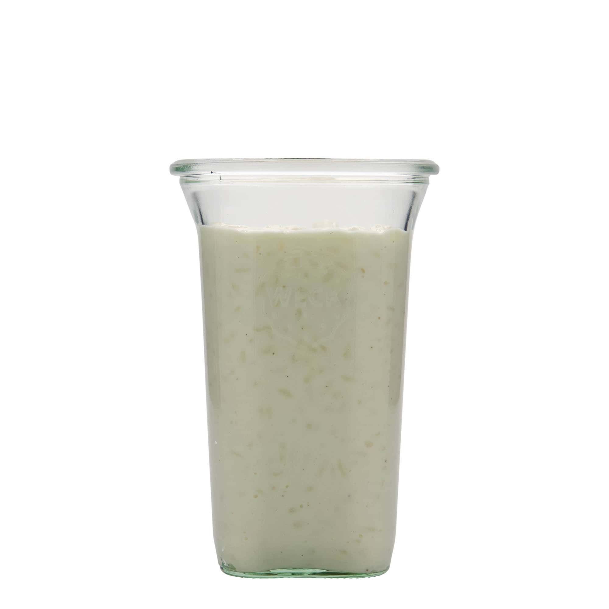795 ml słoik kwadratowy WECK , kwadratowy, zamknięcie: krawędź okrągła