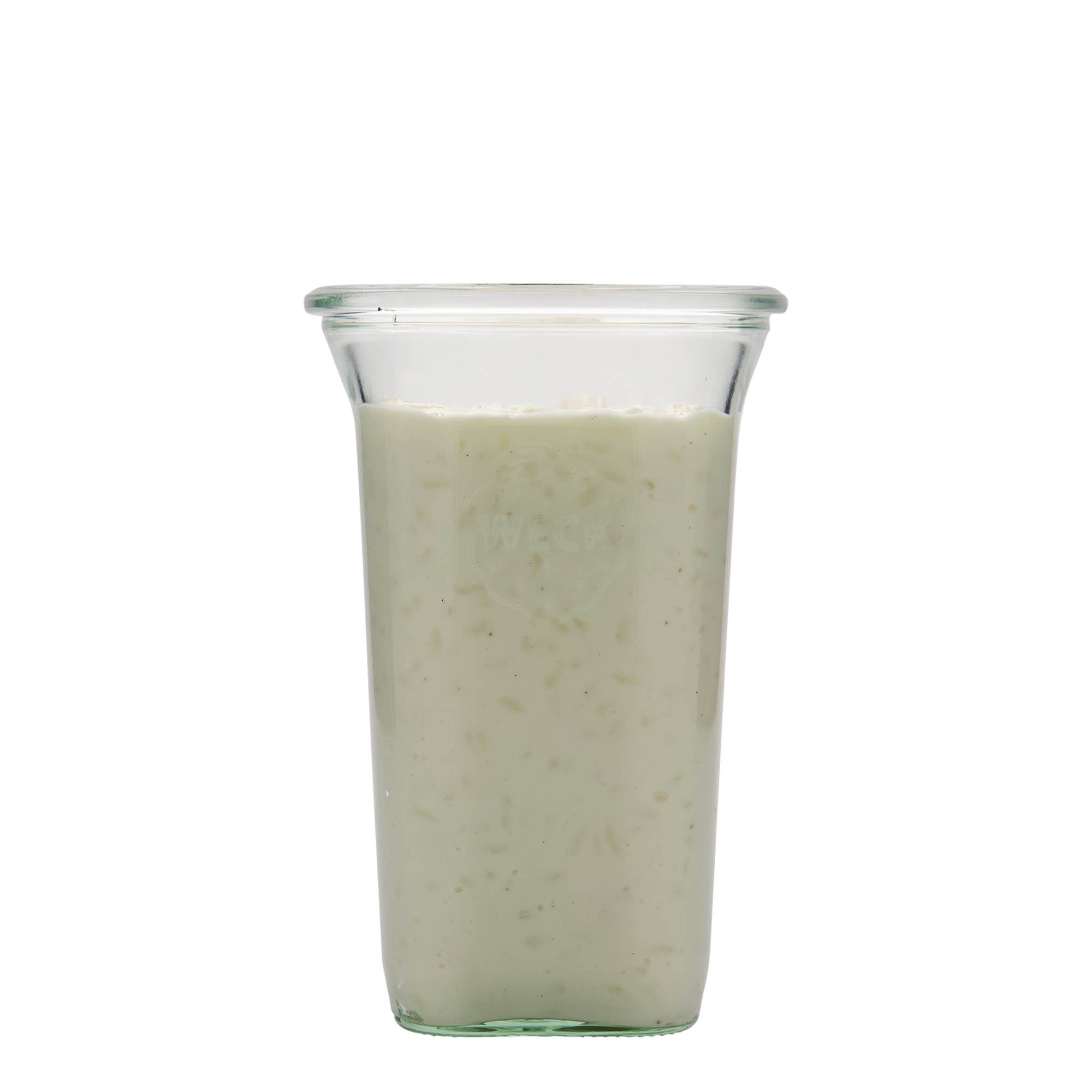 795 ml słoik kwadratowy WECK , kwadratowy, zamknięcie: krawędź okrągła