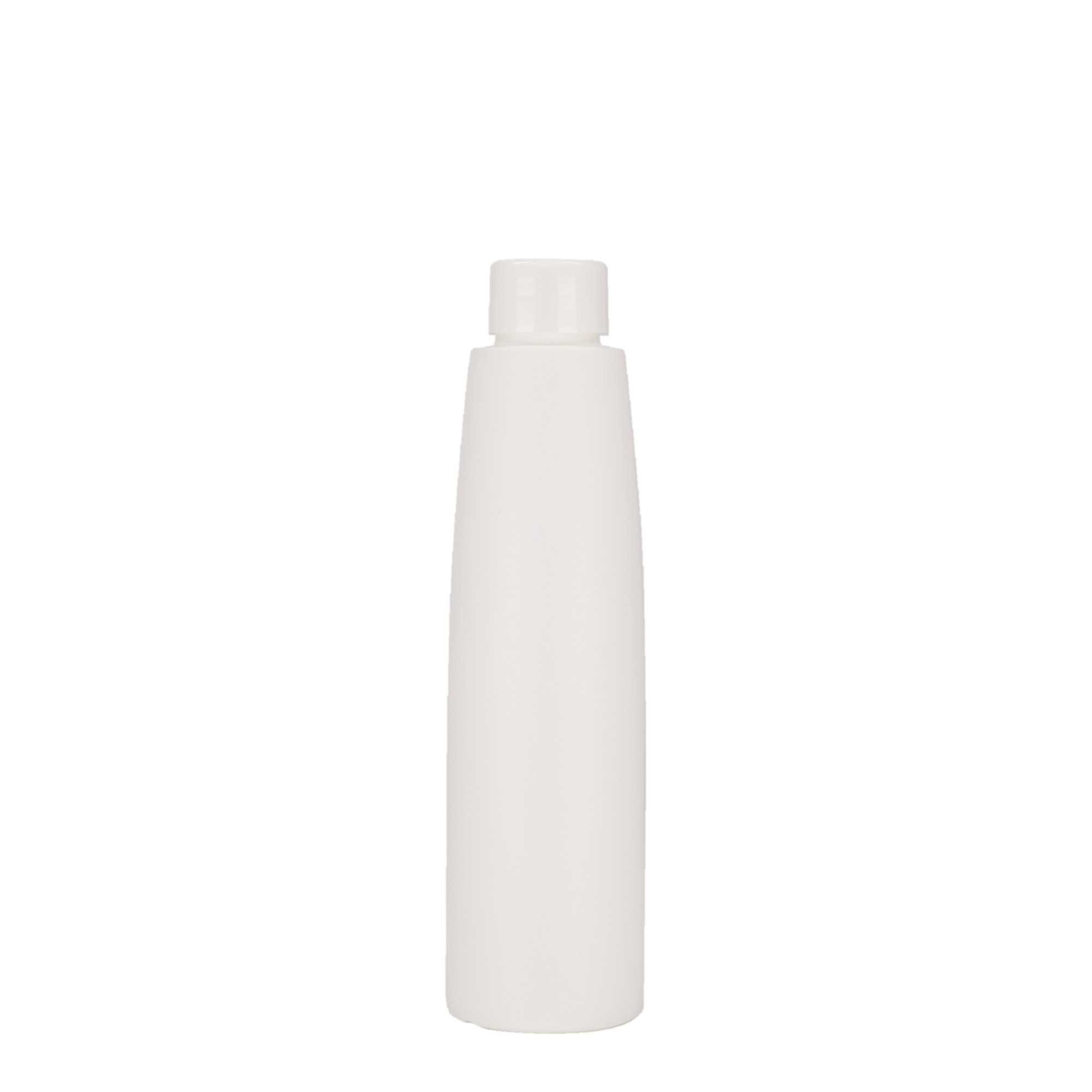200 ml butelka z tworzywa sztucznego 'Donald', HDPE, kolor biały, zamknięcie: GPI 24/410