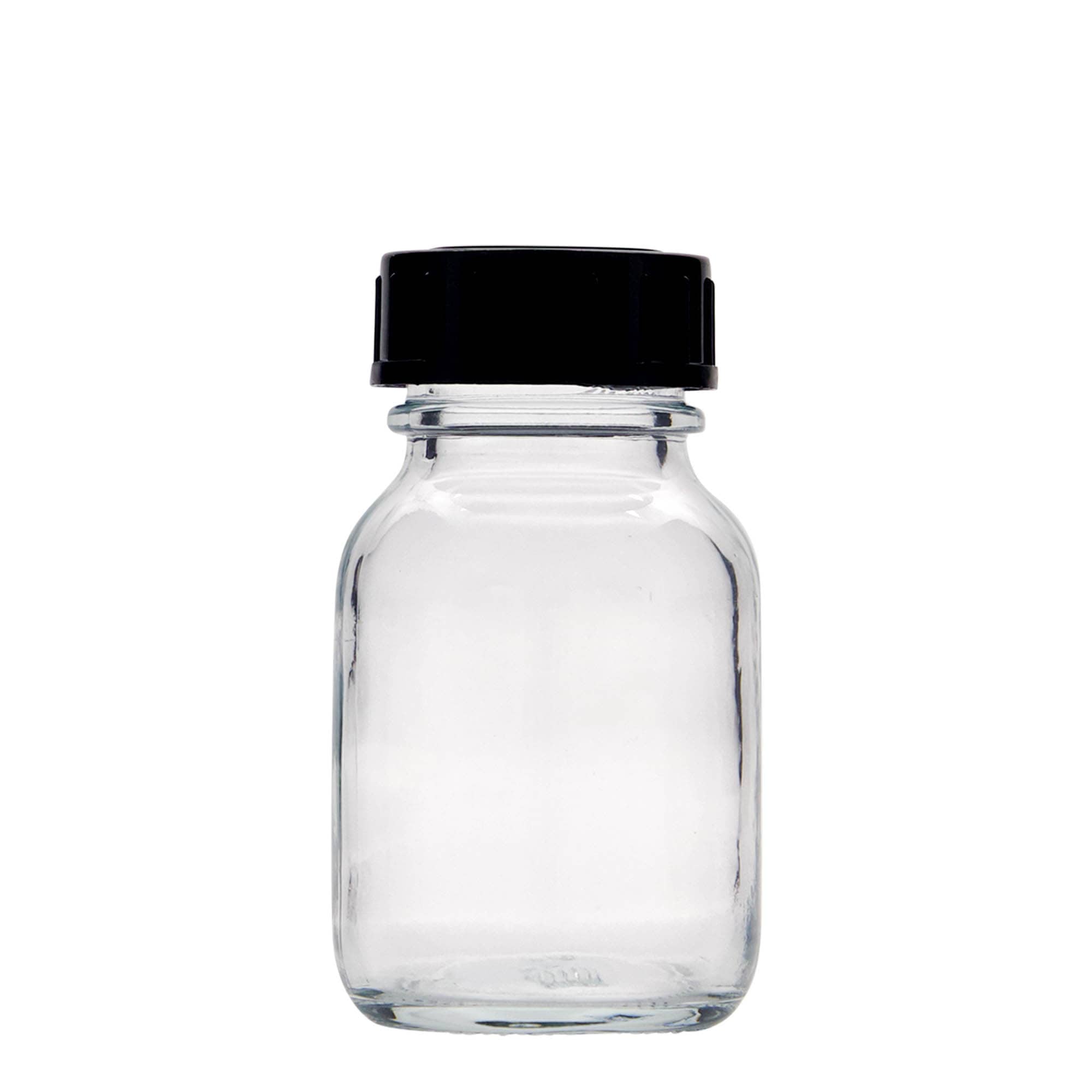 50 ml słoik o szerokiej szyjce, otwór: DIN 32 50 ml słoik o szerokiej szyjce, otwór: DIN 32
