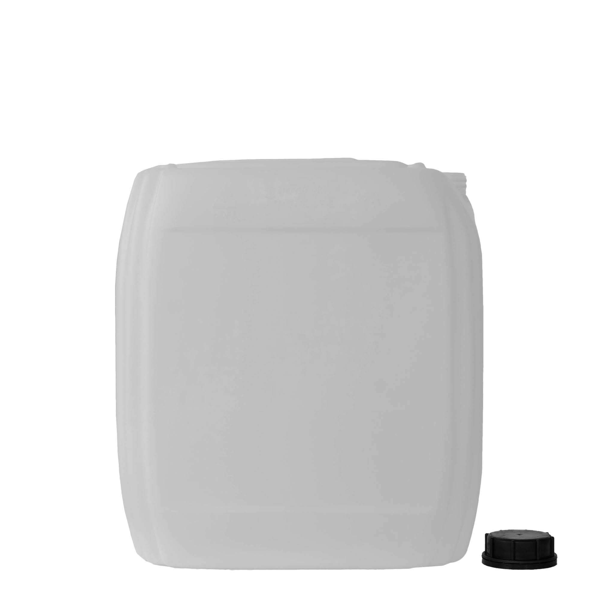 30 l kanister, prostokątny, tworzywo HDPE, naturalny, wylot: ND 60