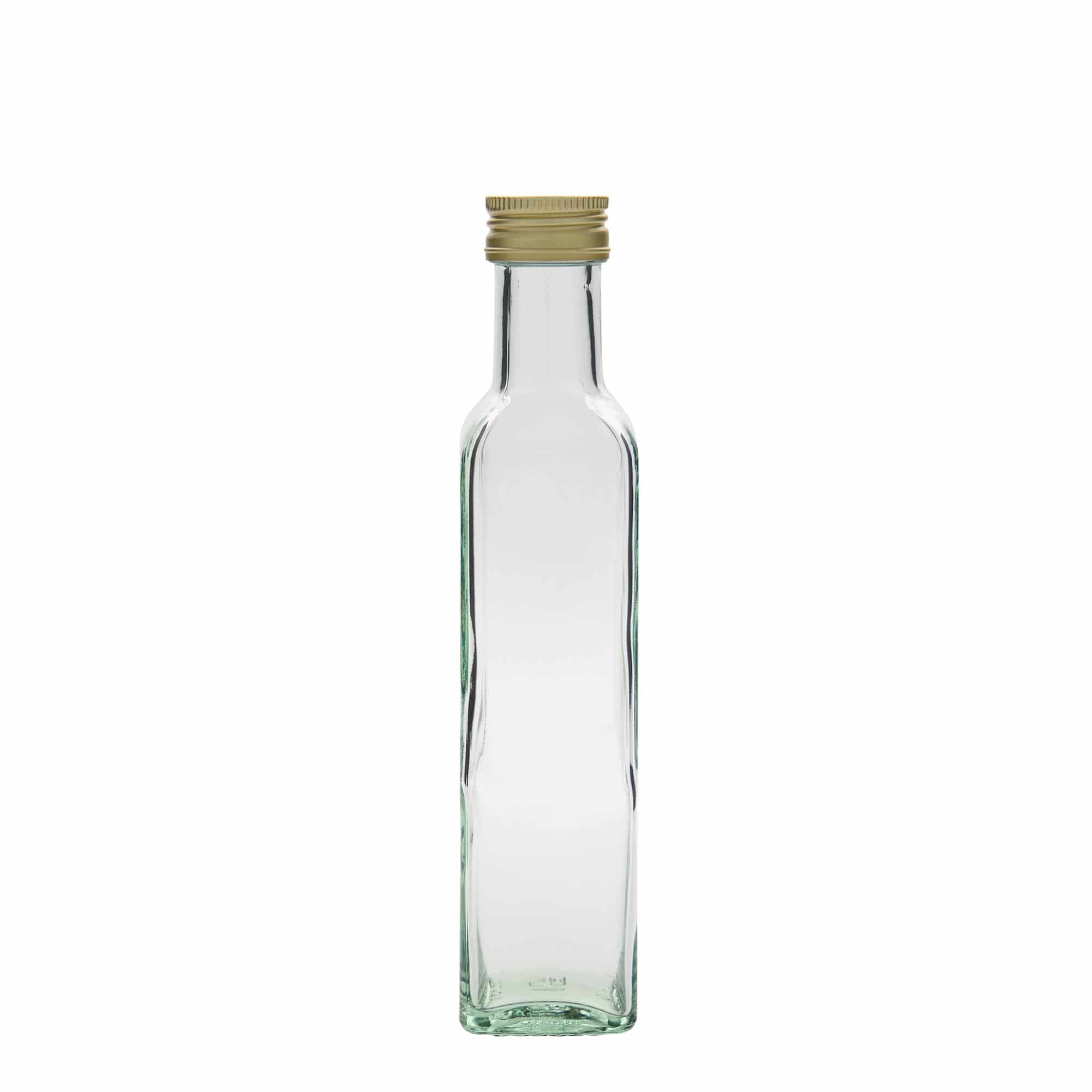 250 ml butelka szklana 'Marasca', kwadratowa, wylot: PP 31,5