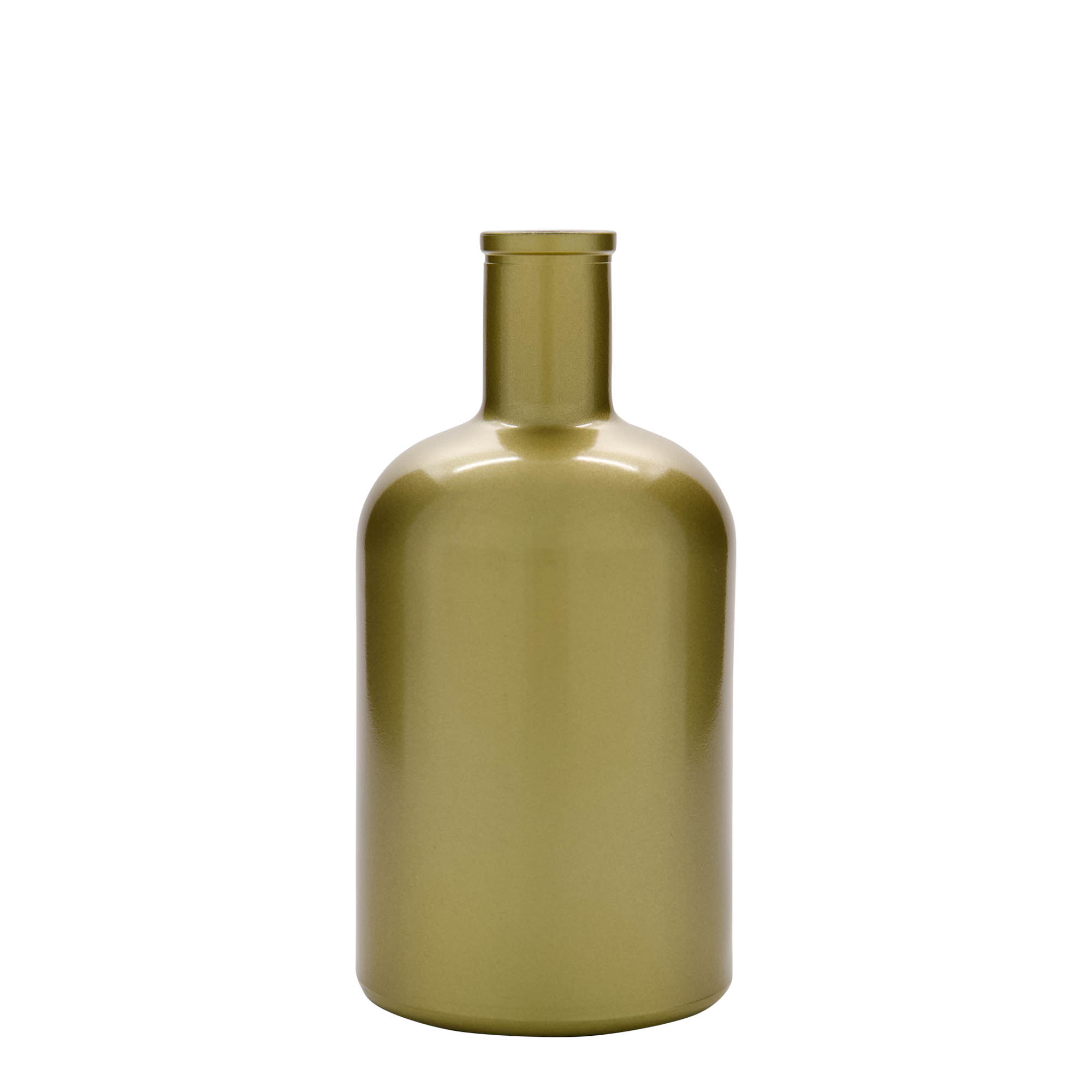 700 ml butelka szklana 'Gerardino', złota, szyjka: korek 700 ml butelka szklana 'Gerardino', złota, szyjka: korek