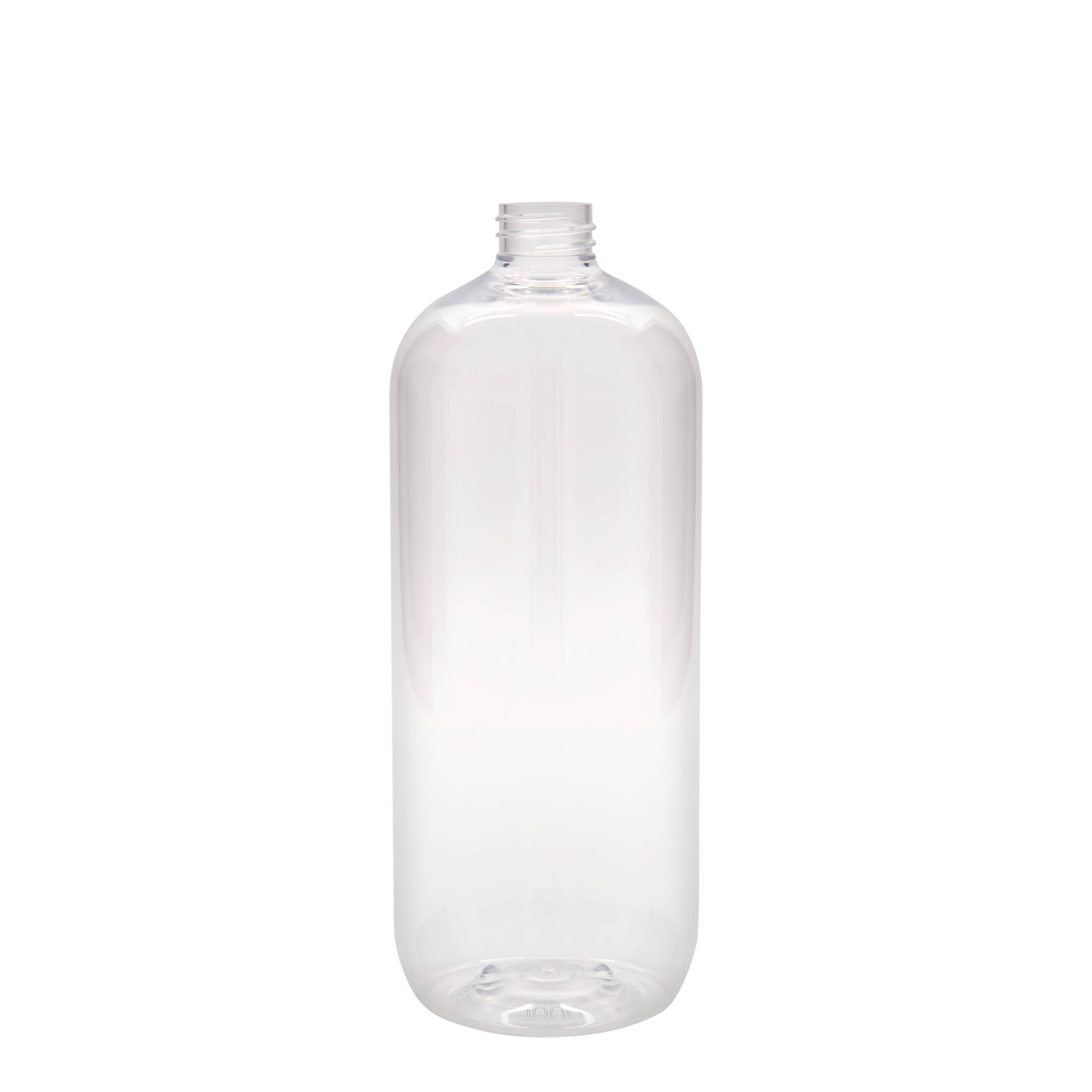 1.000 ml butelka PET „Boston”, tworzywo sztuczne, gwint: 28/410