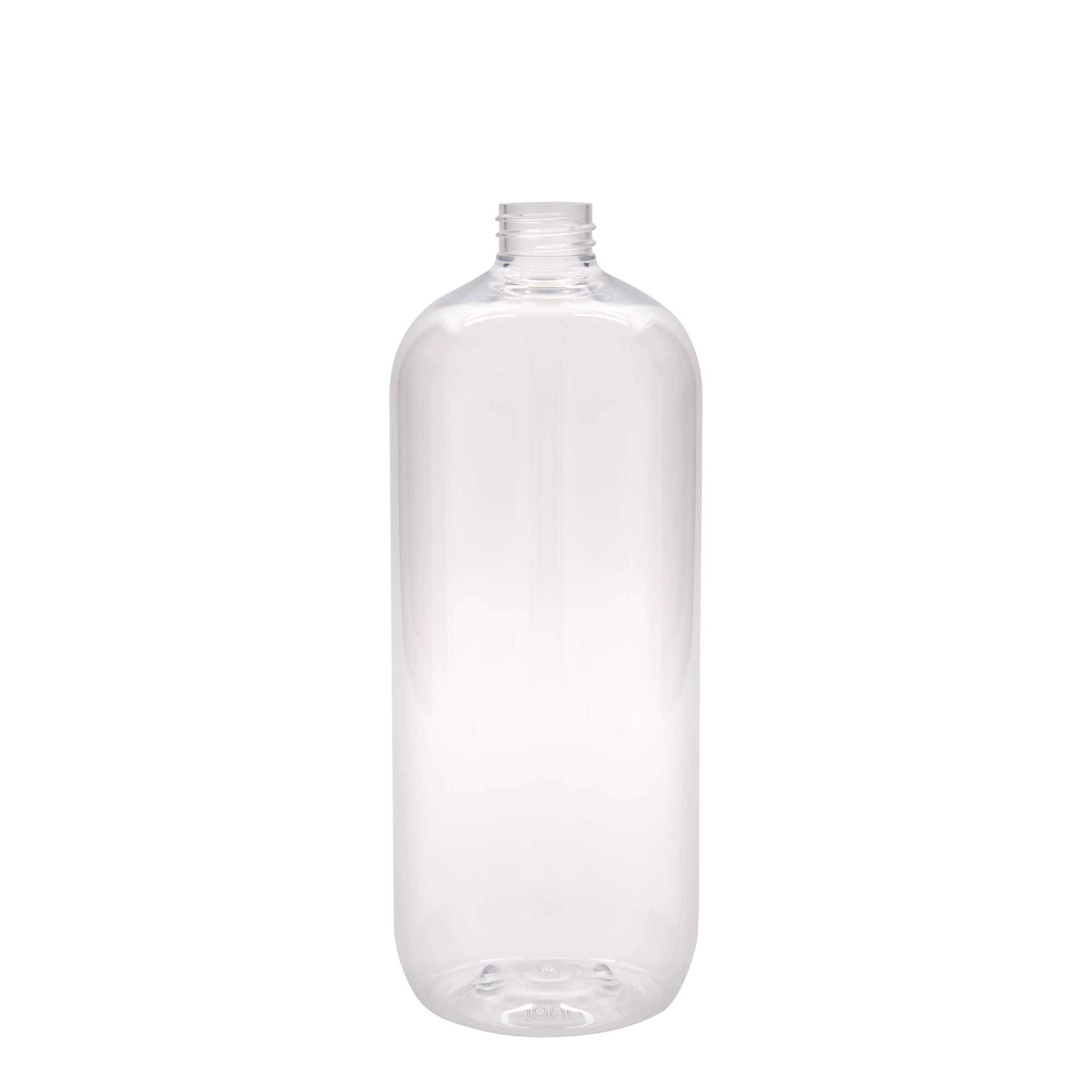 1.000 ml butelka PET „Boston”, tworzywo sztuczne, gwint: 28/410