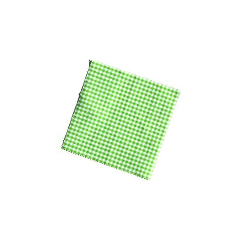 Tkanina w kratkę 12x12, kwadratowa, tekstylna, jasnozielona, gwint: TO38-TO53
