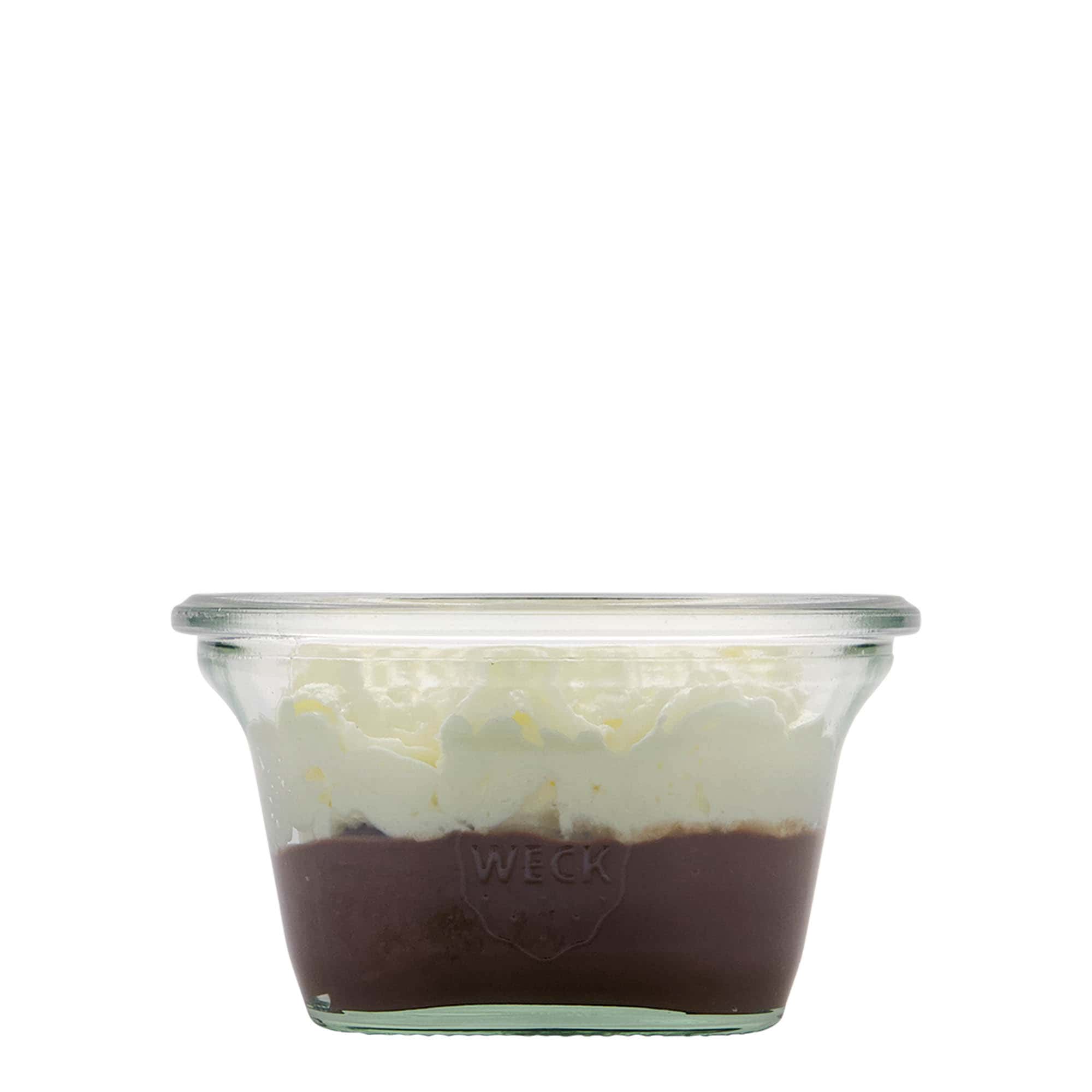 290 ml WECK-Quadroglas, kwadratowe, wylot: okrągła krawędź 290 ml WECK-Quadroglas, kwadratowe, wylot: okrągła krawędź