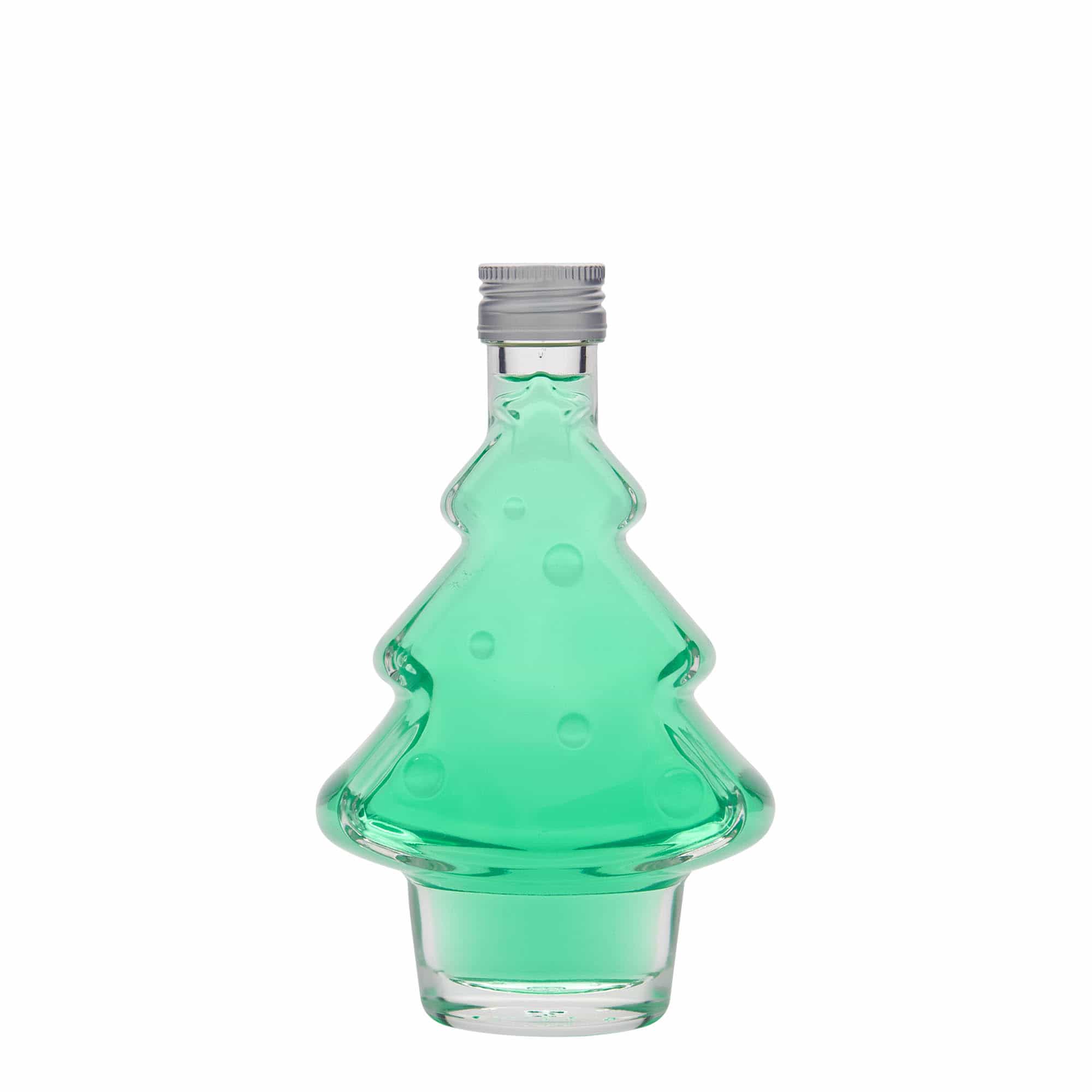 Butelka szklana 200 ml „Choinka”, gwint: PP 28